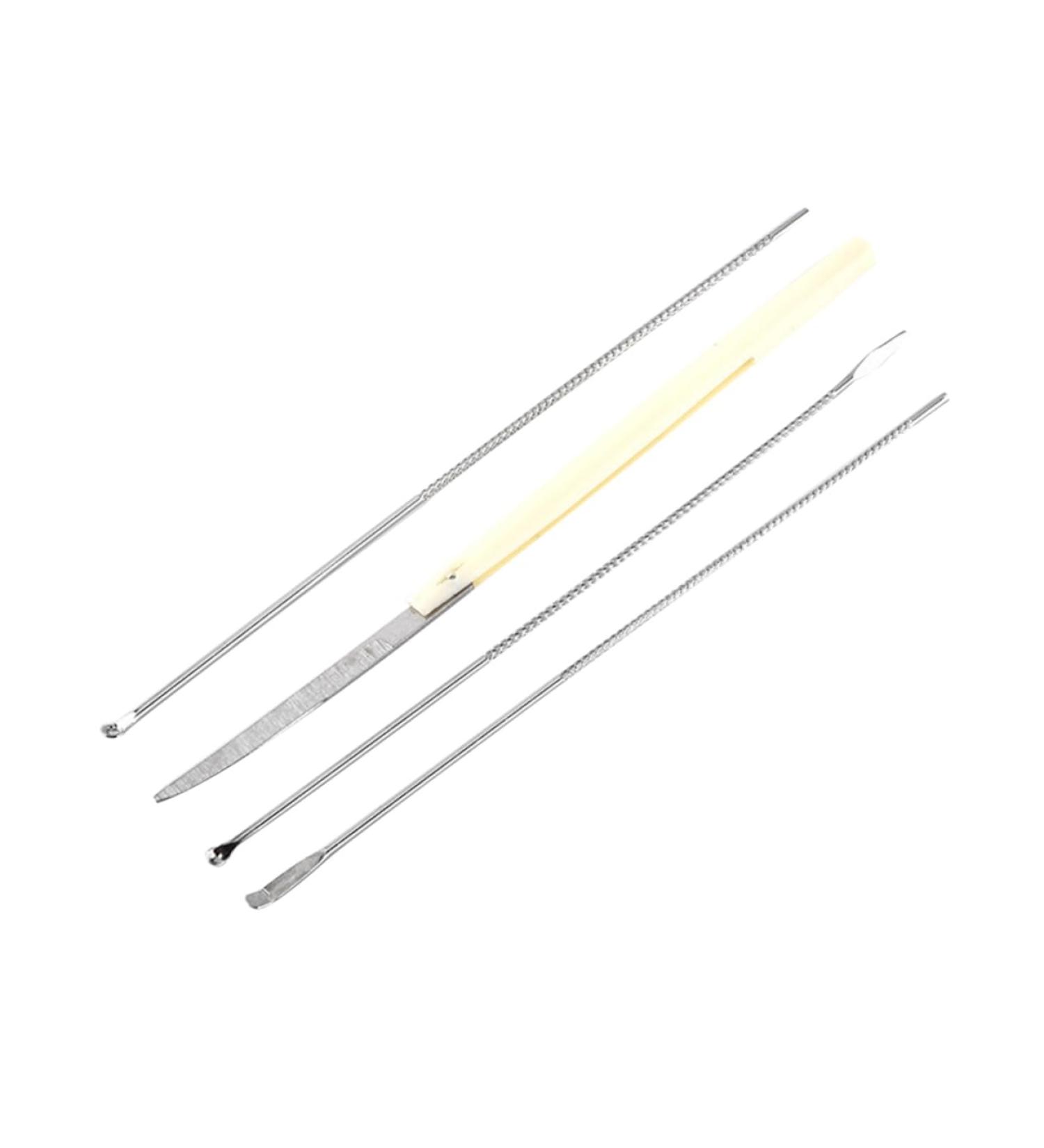 Stainless Steel Ear Scoop Set - Ear Pick Tools for Ear Cleaning - Buy Online on GoSupps.com