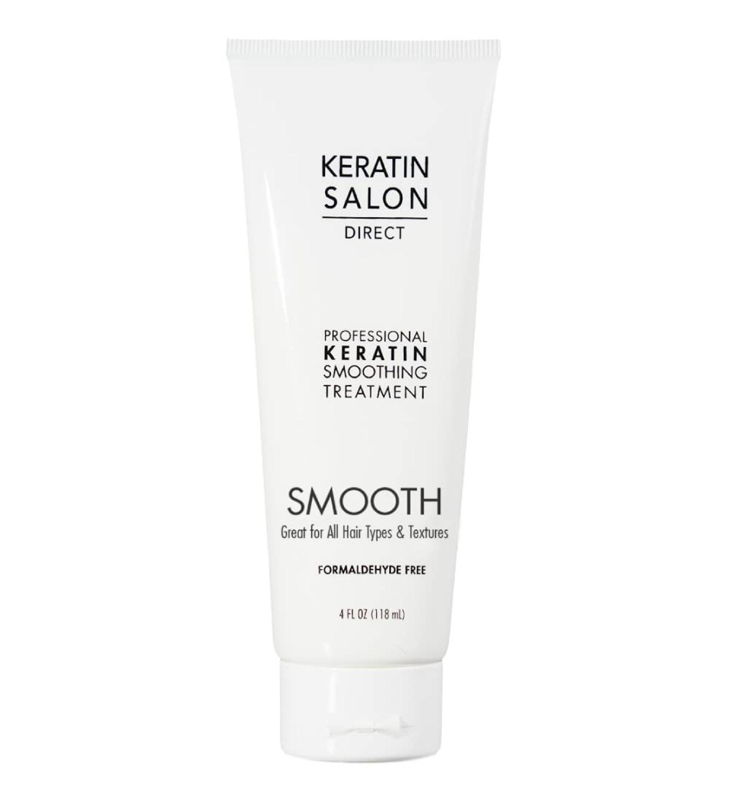 Keratin Salon Direct Hair Treatment 4 oz | Frizz Control, Formaldehyde-Free, Salon Quality, Long Lasting Smoothing Treatment - 1 Pack - Buy Online on GoSupps.com