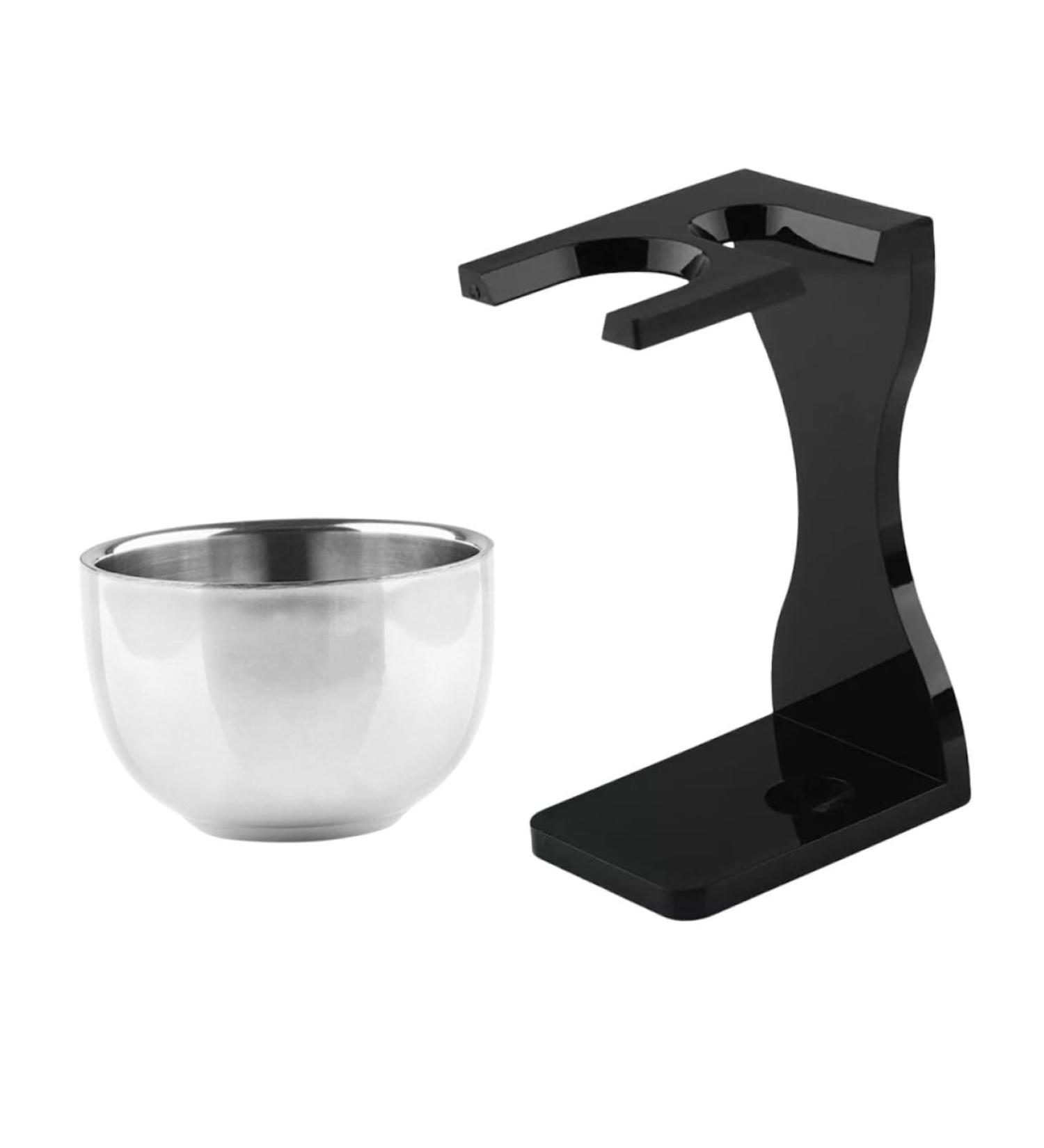 Buy Minkissy Stainless Steel Shaving Set with Bowl & Stand | Safety Razor & Brush Holder | Perfect Gift for Dad | Multi-Color Options Available - Buy Online on GoSupps.com