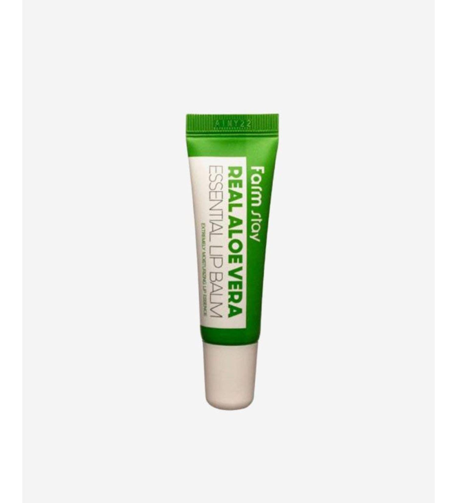 Farmstay Real Aloe Vera Lip Balm - Hydrating & Nourishing 0.33 fl oz (10 ml) - Buy Online on GoSupps.com