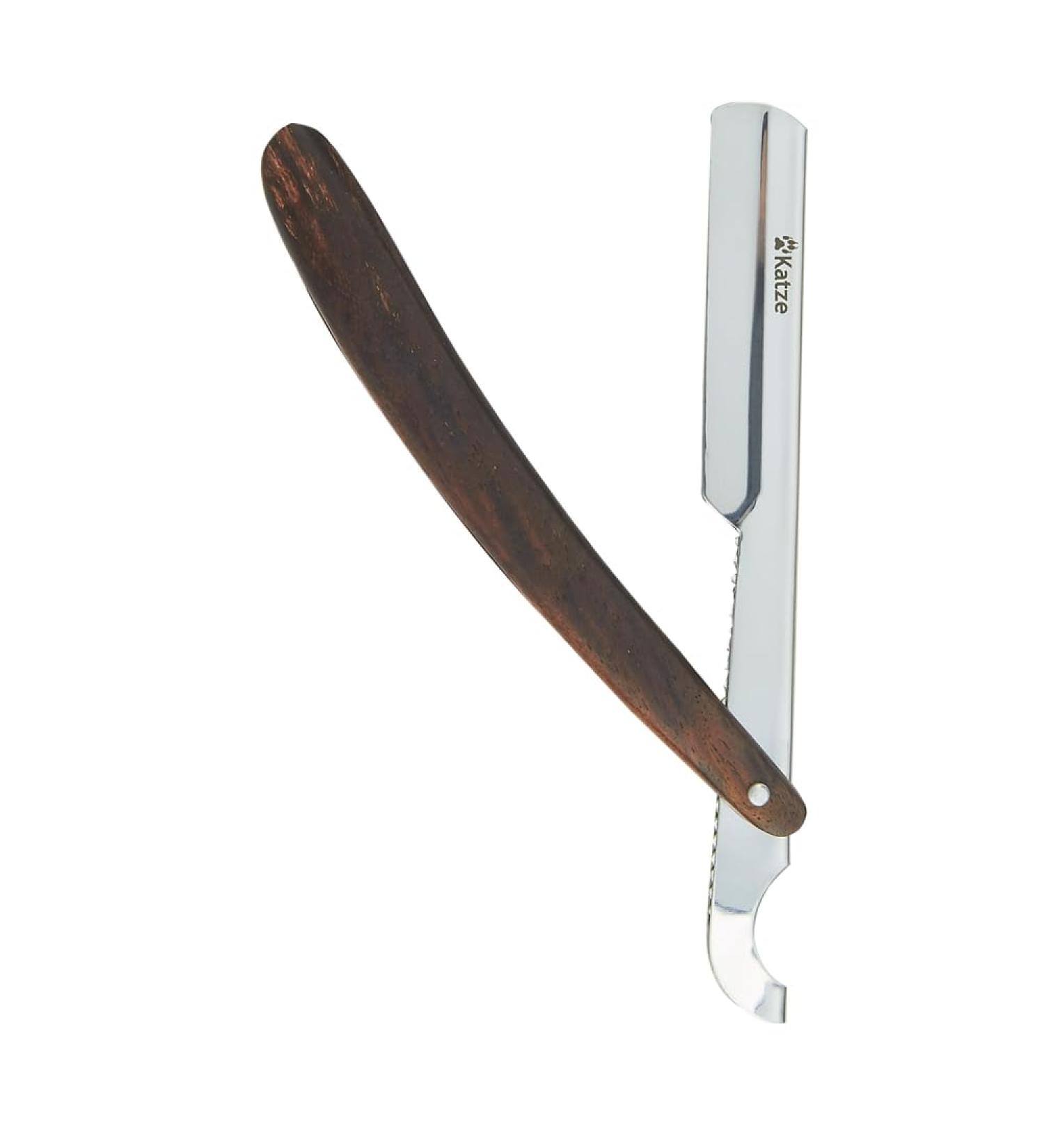 Buy Turkish Slide Wood Handle Barber Razor - Professional Straight Edge Shaving Knife for Men | Best Quality Navajas Para Afeitar - Buy Online on GoSupps.com