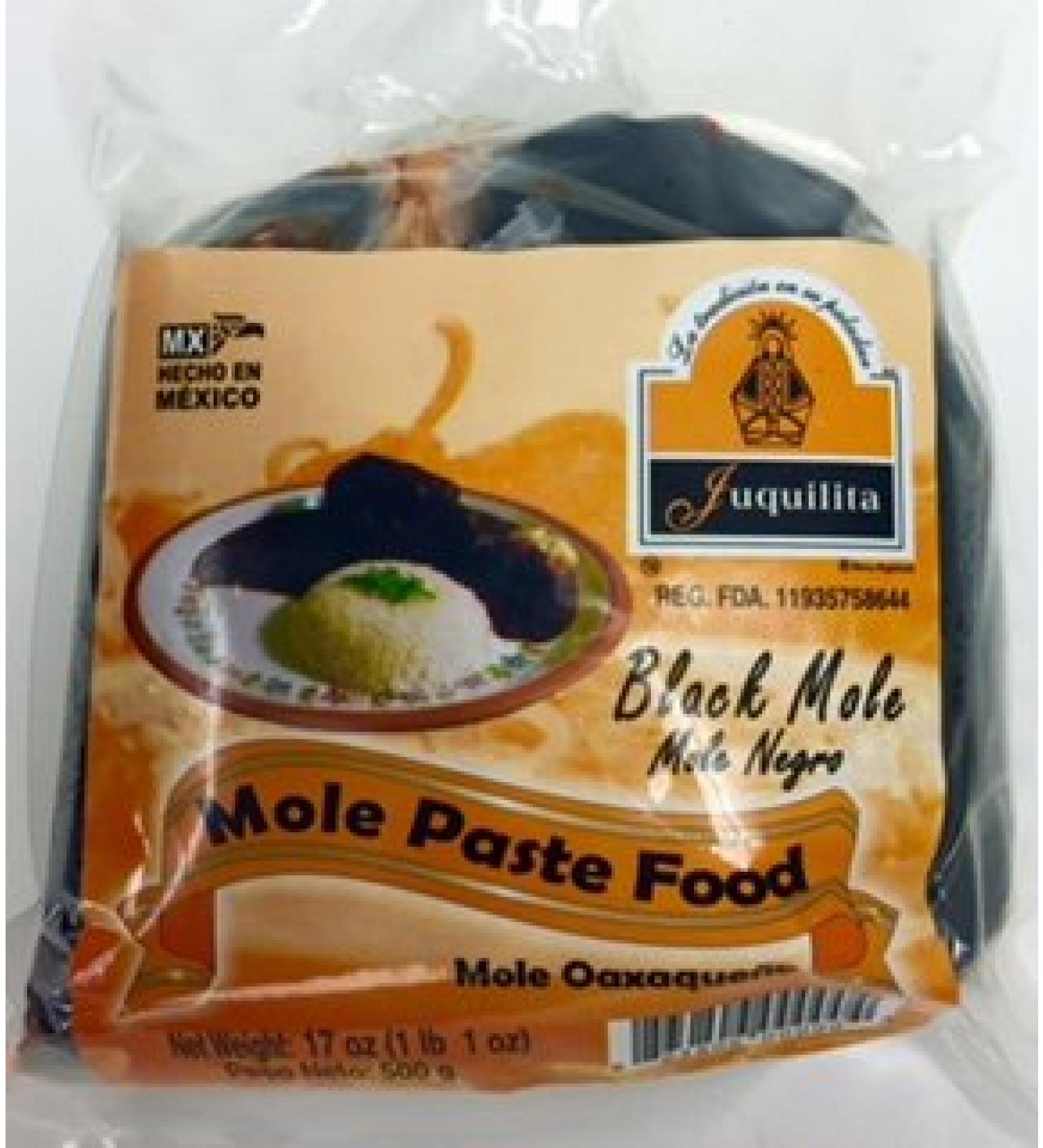 Mole Negro from Oaxaca - Black Mole Paste by Juquilita - 17 oz 1.06 Pound (Pack of 1)