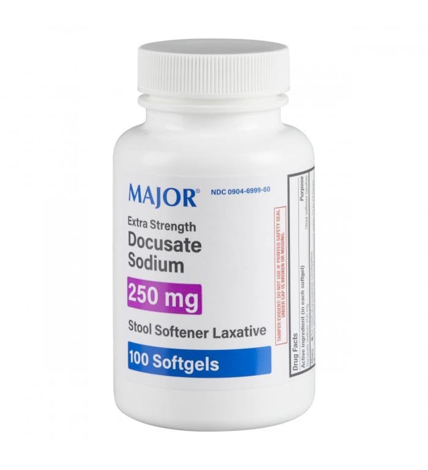 Buy MAJOR Docusate Sodium 250MG - Gentle Stool Softener for Easy Relief | Fast International Shipping - Buy Online on GoSupps.com