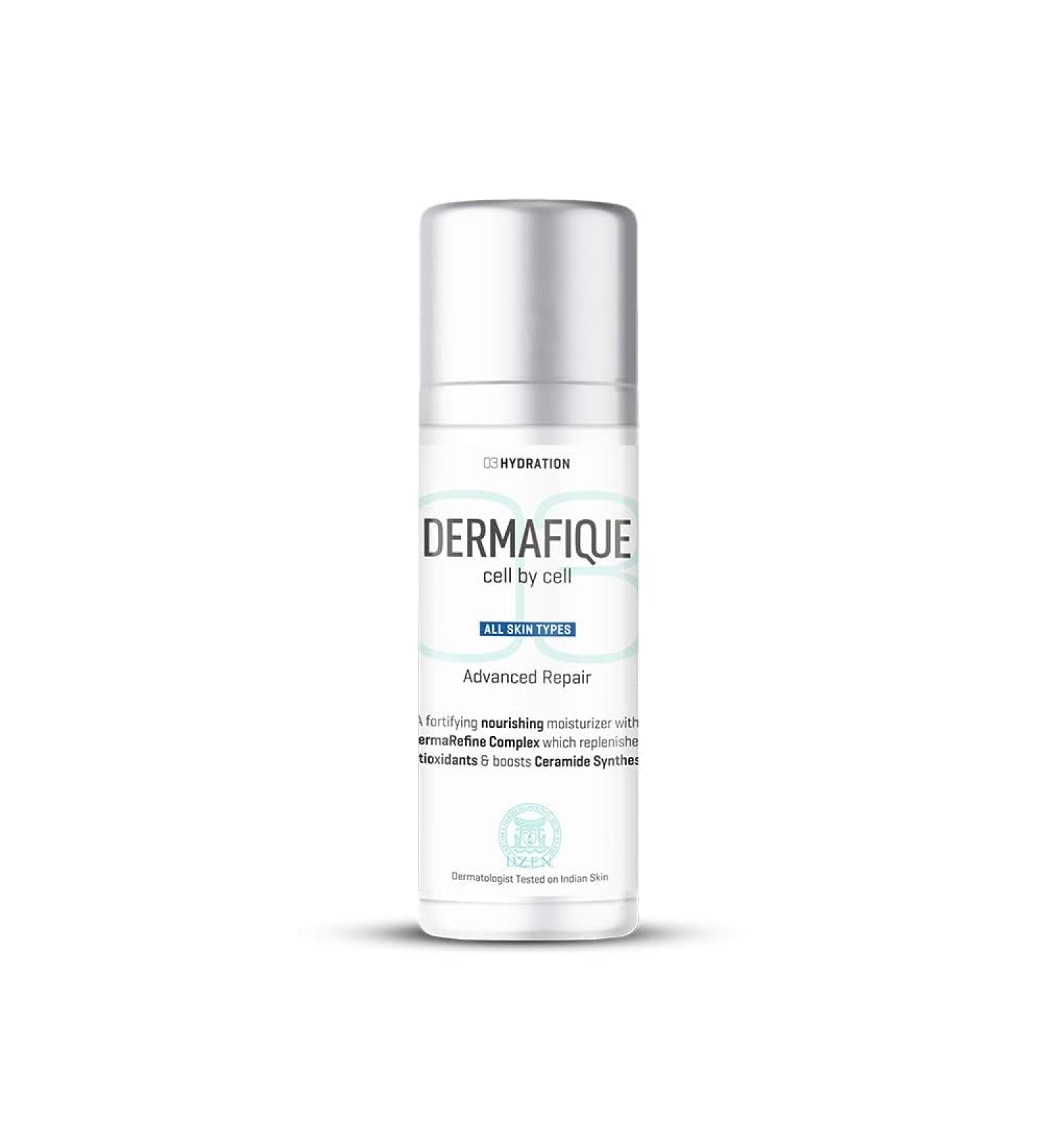 D.ermafique Advanced Repair Night Cream with Niacinamide 30g | Moisturizer for All Skin Types | Dermatologist Tested | International Shipping Available - Buy Online on GoSupps.com