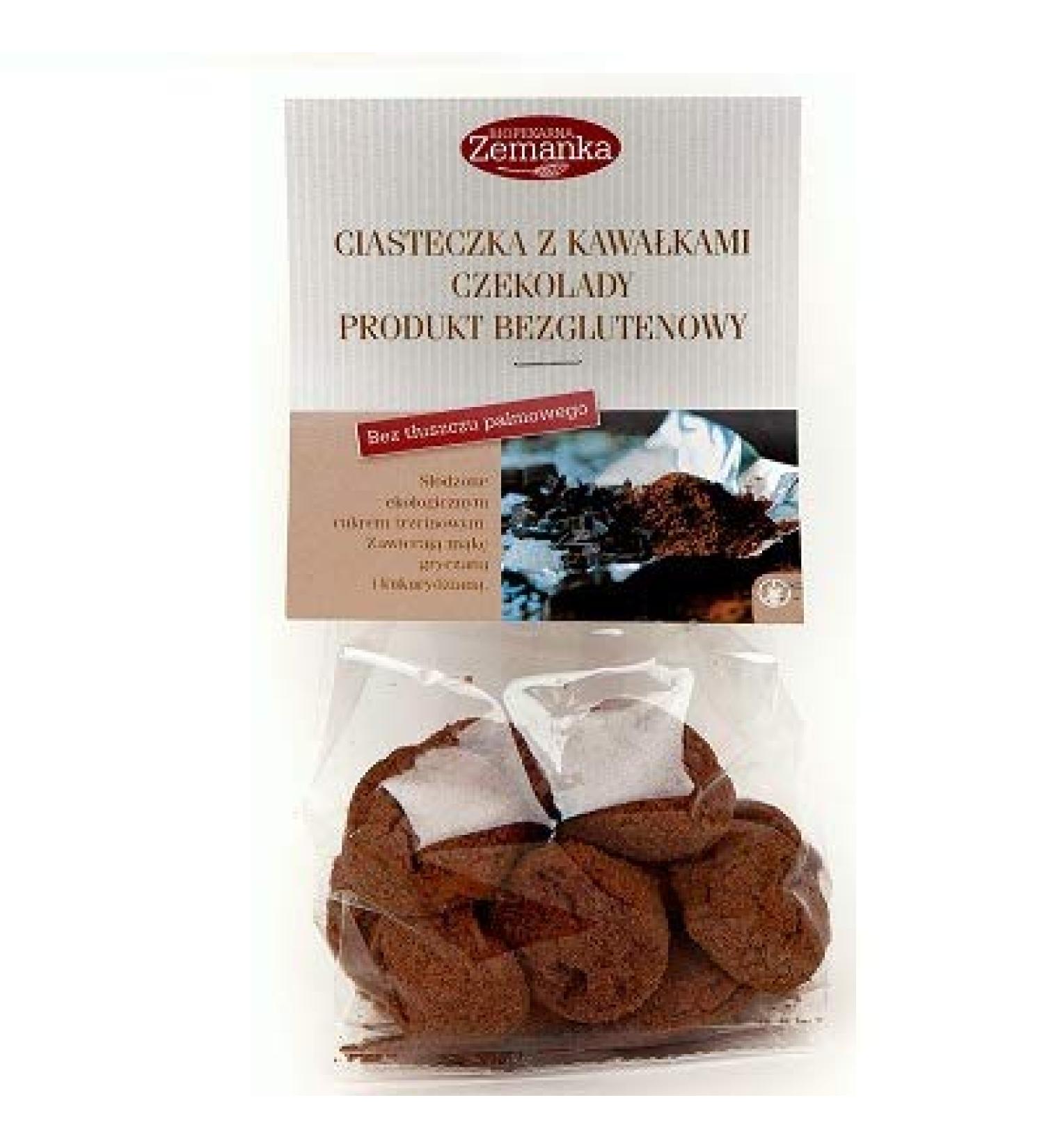Chocolate chip cookies (gluten free) ORGANIC 100 g - ZEMANKA