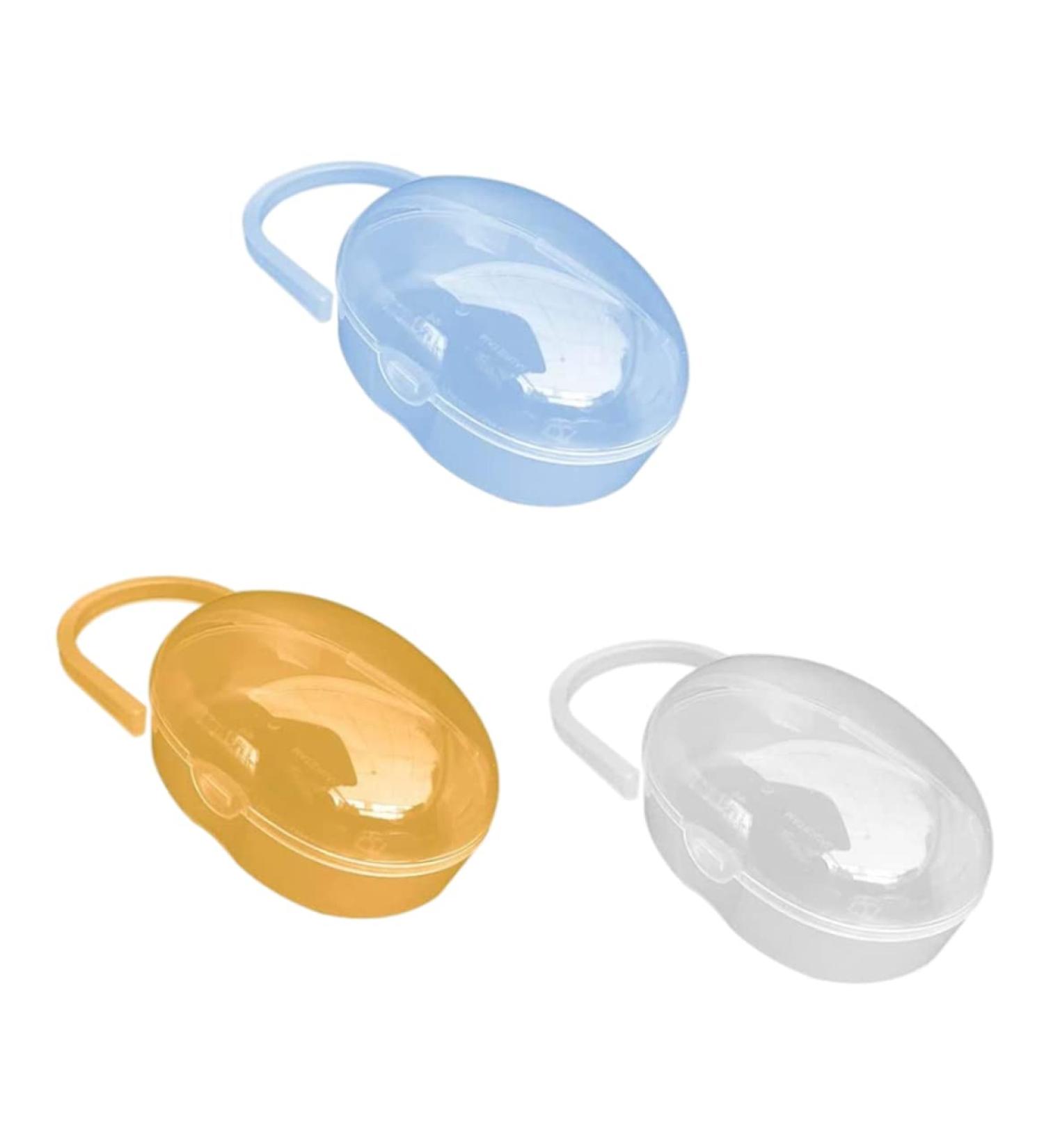 Beito 3pcs BPA-Free Pacifier Holder Case - Baby-Resistant Storage Box for Soothers & Supplies - Buy Online on GoSupps.com