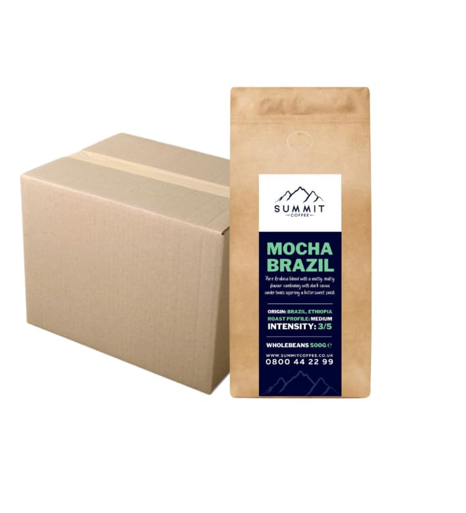 Summit Mocha Brazil Coffee Beans (Case 10 x 500G)