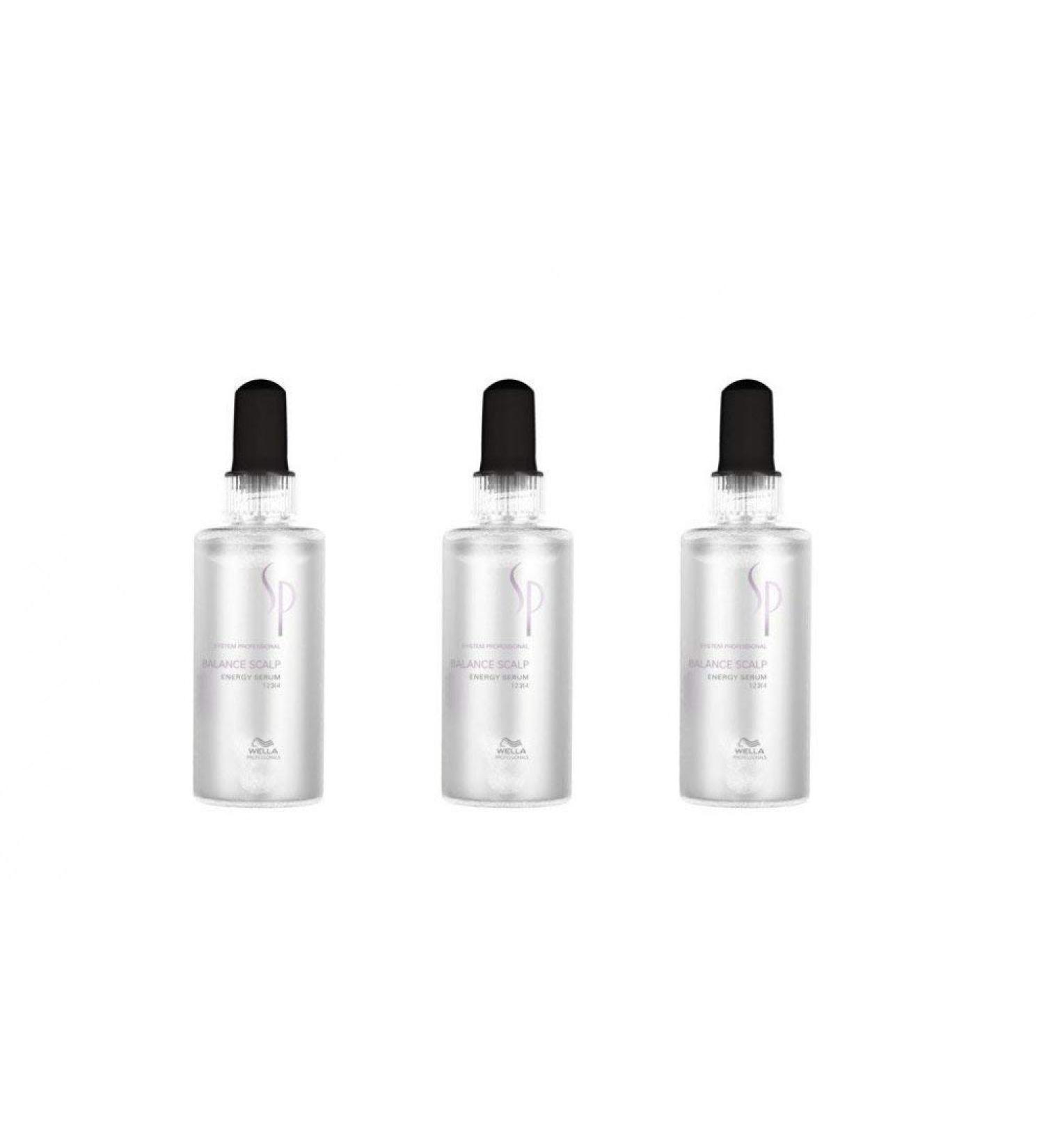 3er Wella Professionals SP Balance Scalp Energy Serum 100 ml Unscented 100 ml (pack of 3)