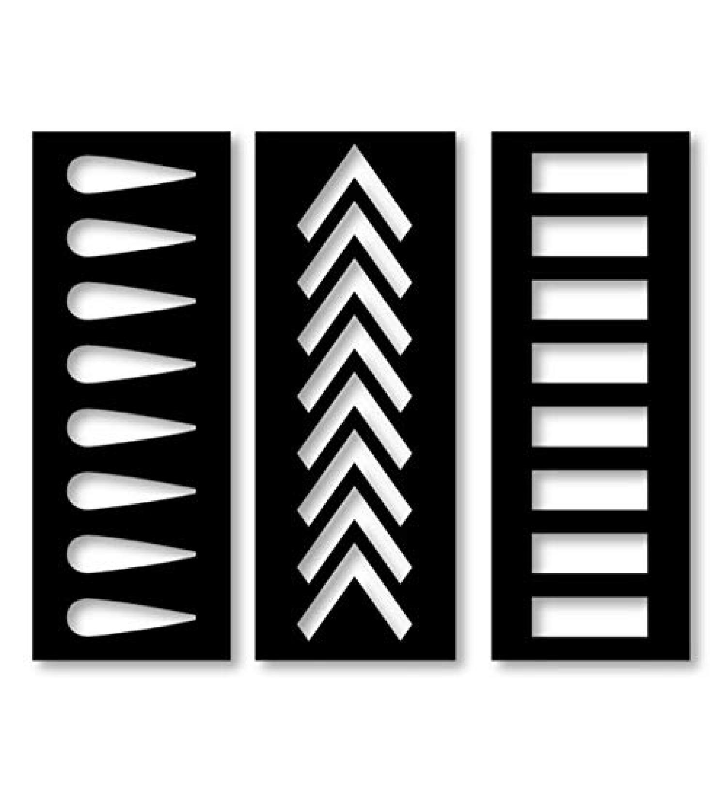 Makeup Swatch Sticker Stencil 6 Pack - Vinyl Stencils for Makeup Artists - Beauty Supply - Buy Online on GoSupps.com