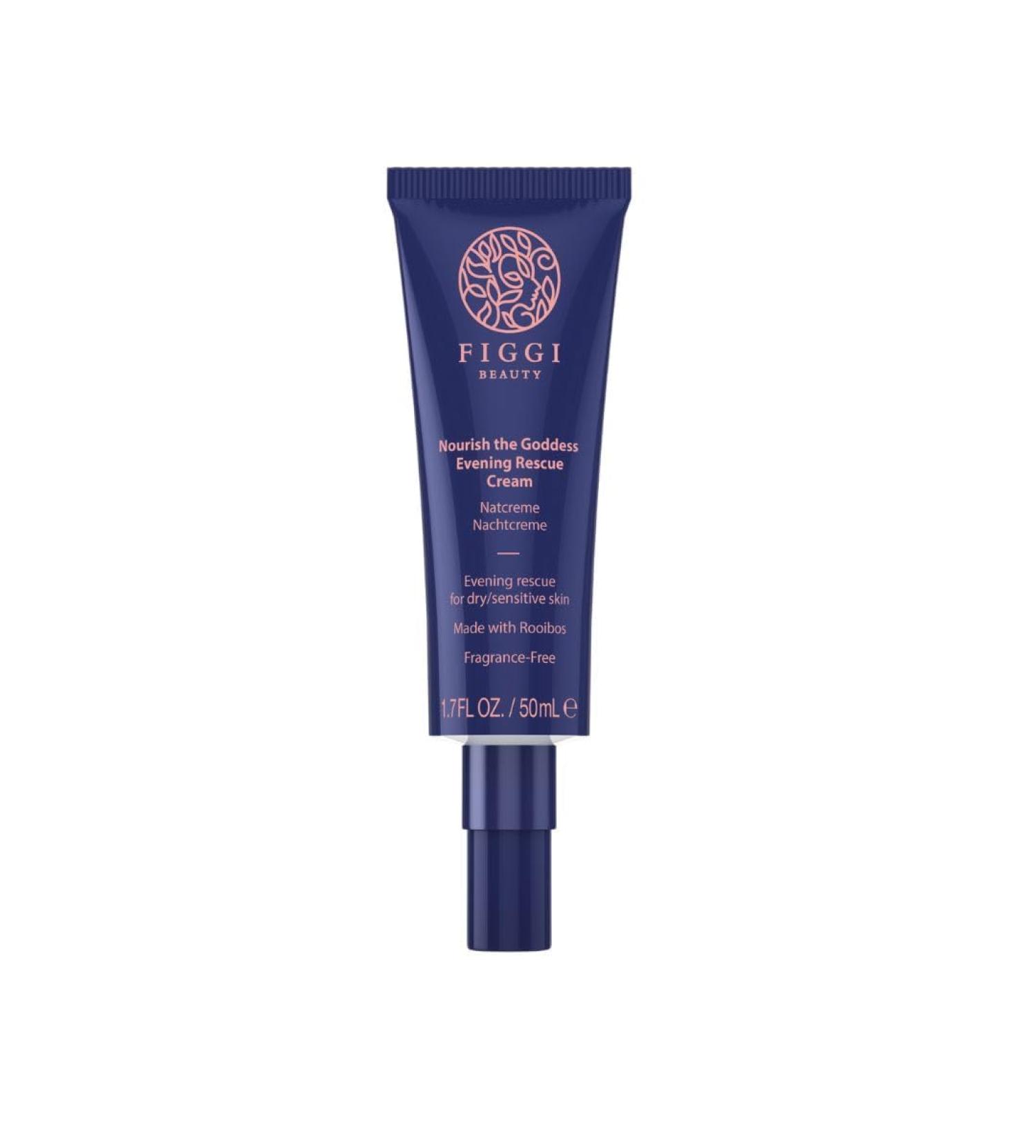 Nourish the Goddess Face Moisturizer Evening Cream 50ml | Vegan & Cruelty-Free Night Cream for Anxious & Sensitive Skin - Buy Online on GoSupps.com