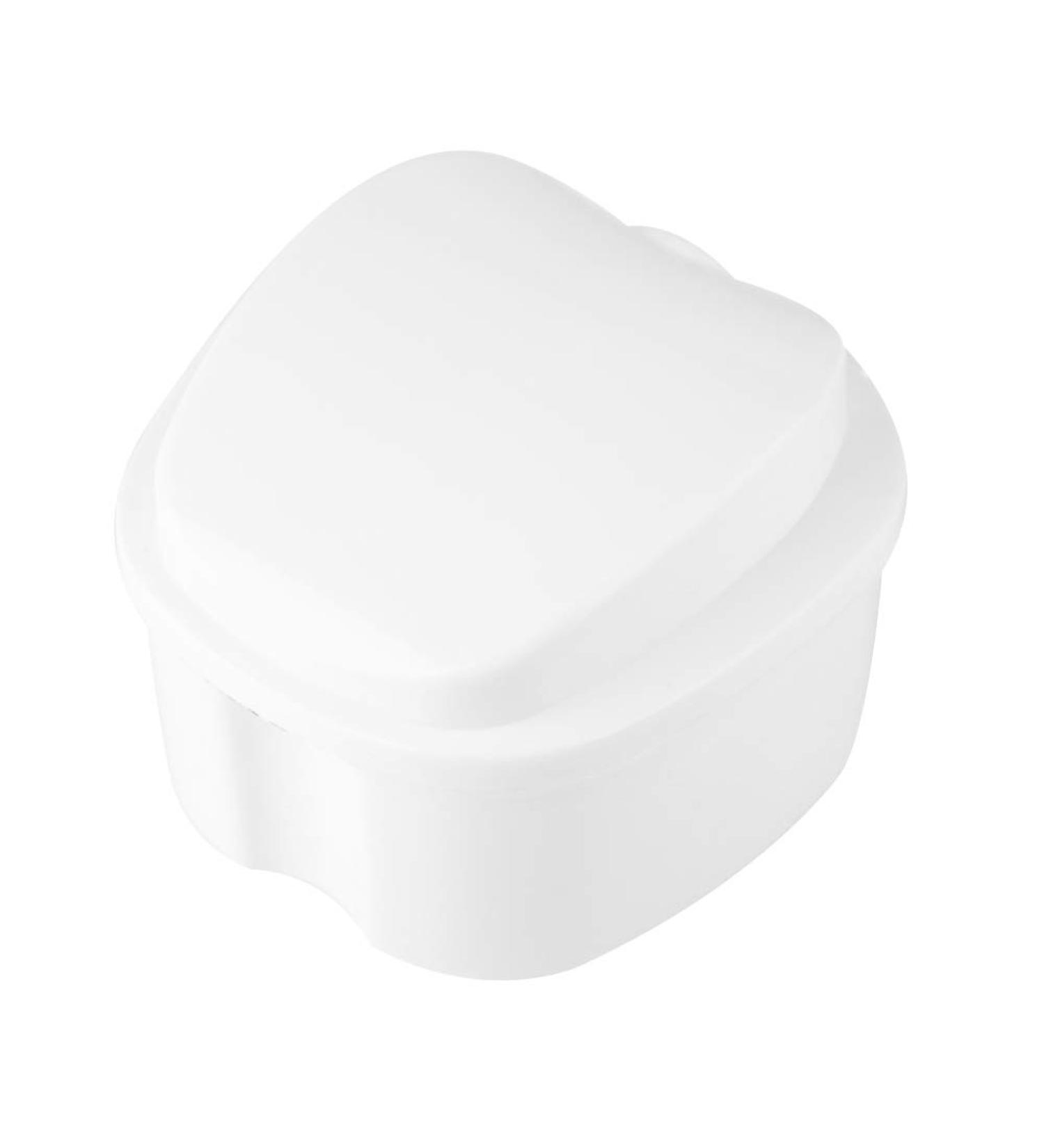 Denture Case - Portable Storage Box for False Teeth (White) | Secure & Lightweight - Ideal for Travel - Buy Online on GoSupps.com