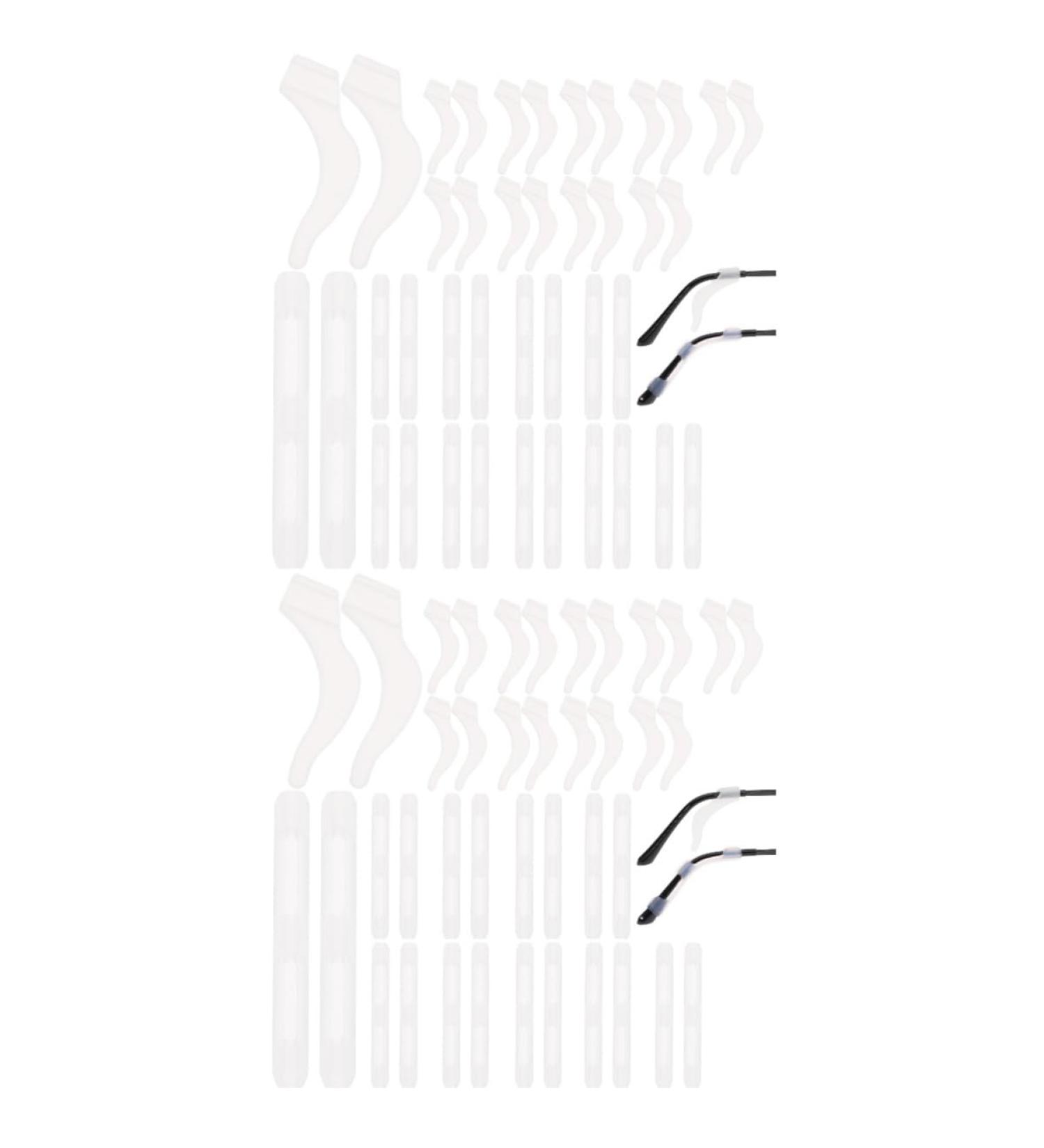 40 Pairs Anti-Slip Glasses Covers | Ironing Handles & Nerd Wax | Durable White Frames from Healeeved - Buy Online on GoSupps.com