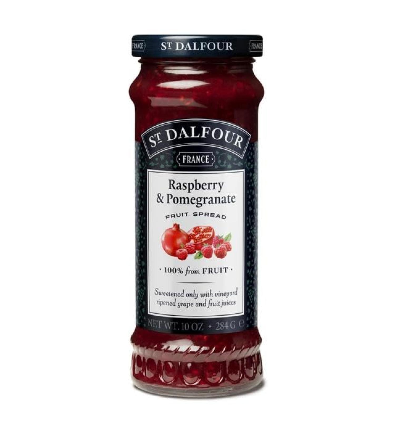 St Dalfour Delicious Fruit Raspberry & Pomegranate Jam (6 Bottles) - Buy Online on GoSupps.com
