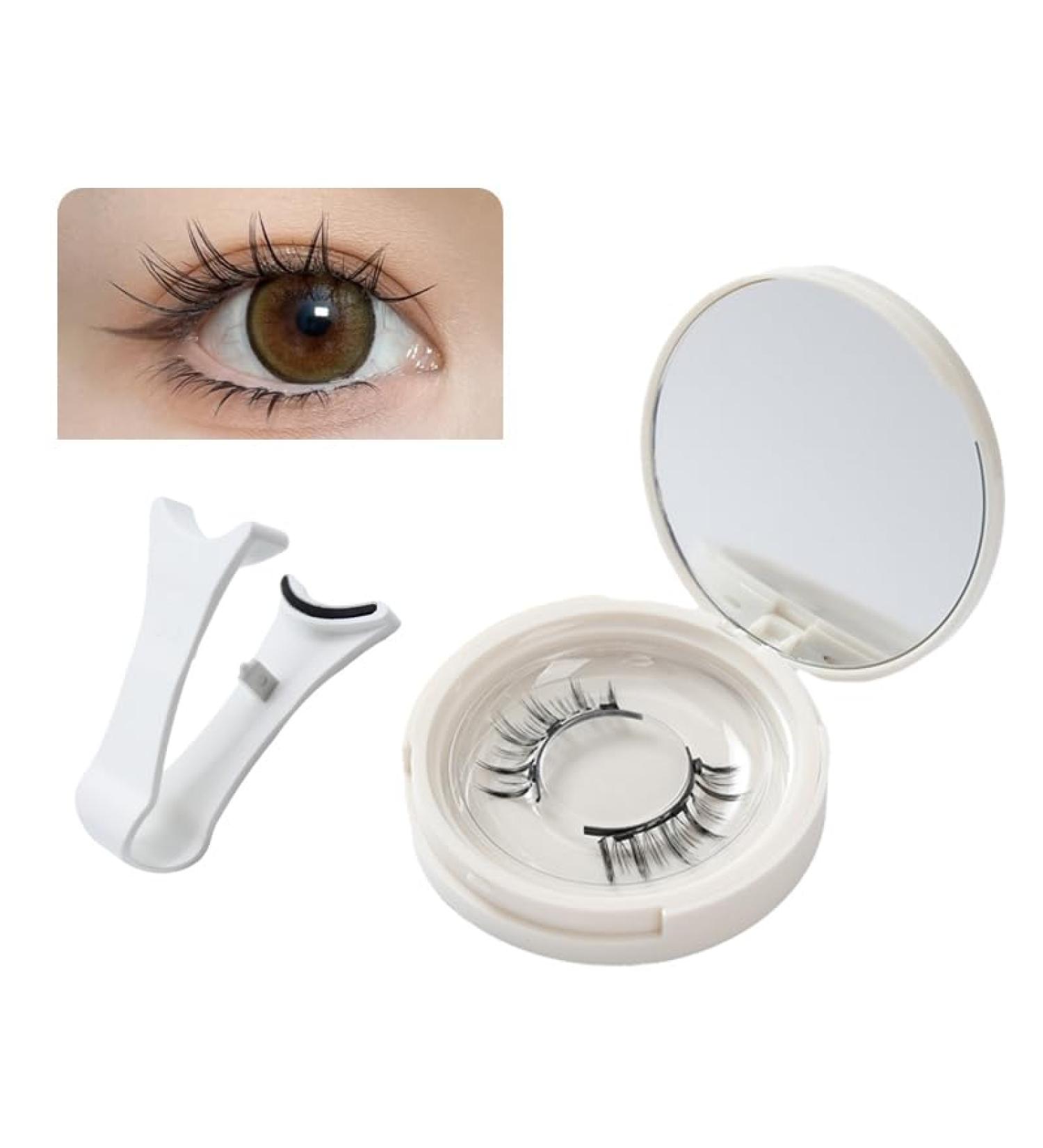 Flawless Magnetic Eyelashes Natural Look Magnetic Lashes Soft Magnets False Eyelashes No Glue No Eyeliner Needed Easy To Wear Reusable Magnetic Eyelashes Kit Easy To Wear and Remove (EM07) - Buy Online on GoSupps.com