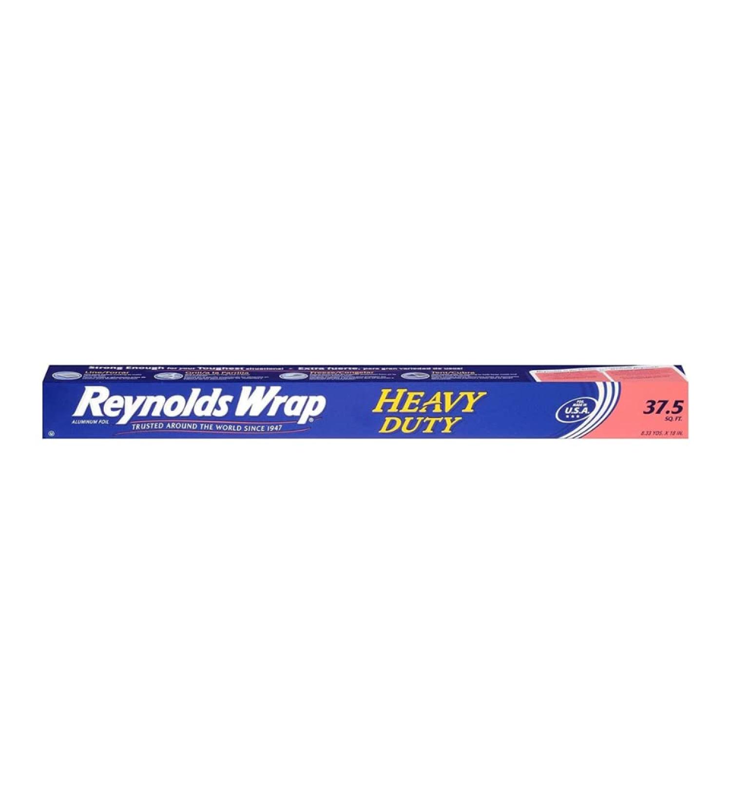 Reynolds Wrap Heavy Duty Aluminum Foil 37.5 sq ft Roll - Pack of 1 | Premium Quality Kitchen Essential - Buy Online on GoSupps.com