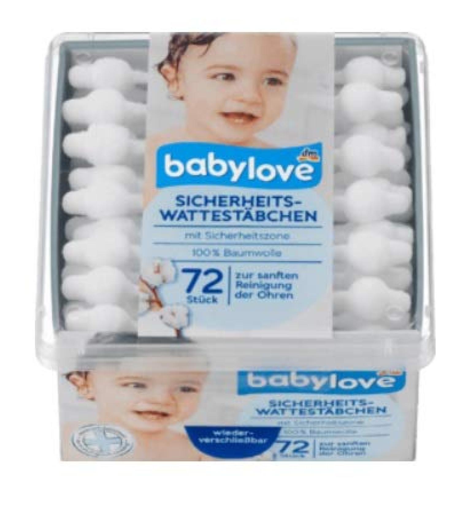 babylove safety cotton buds 720 pieces (10x 72 pack)