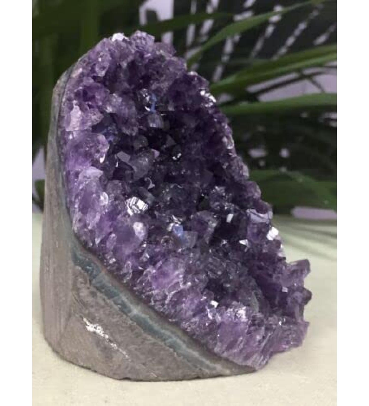 Large Amethyst Cluster Geode Crystal Quartz Cut Base Amethyst Natural Luster