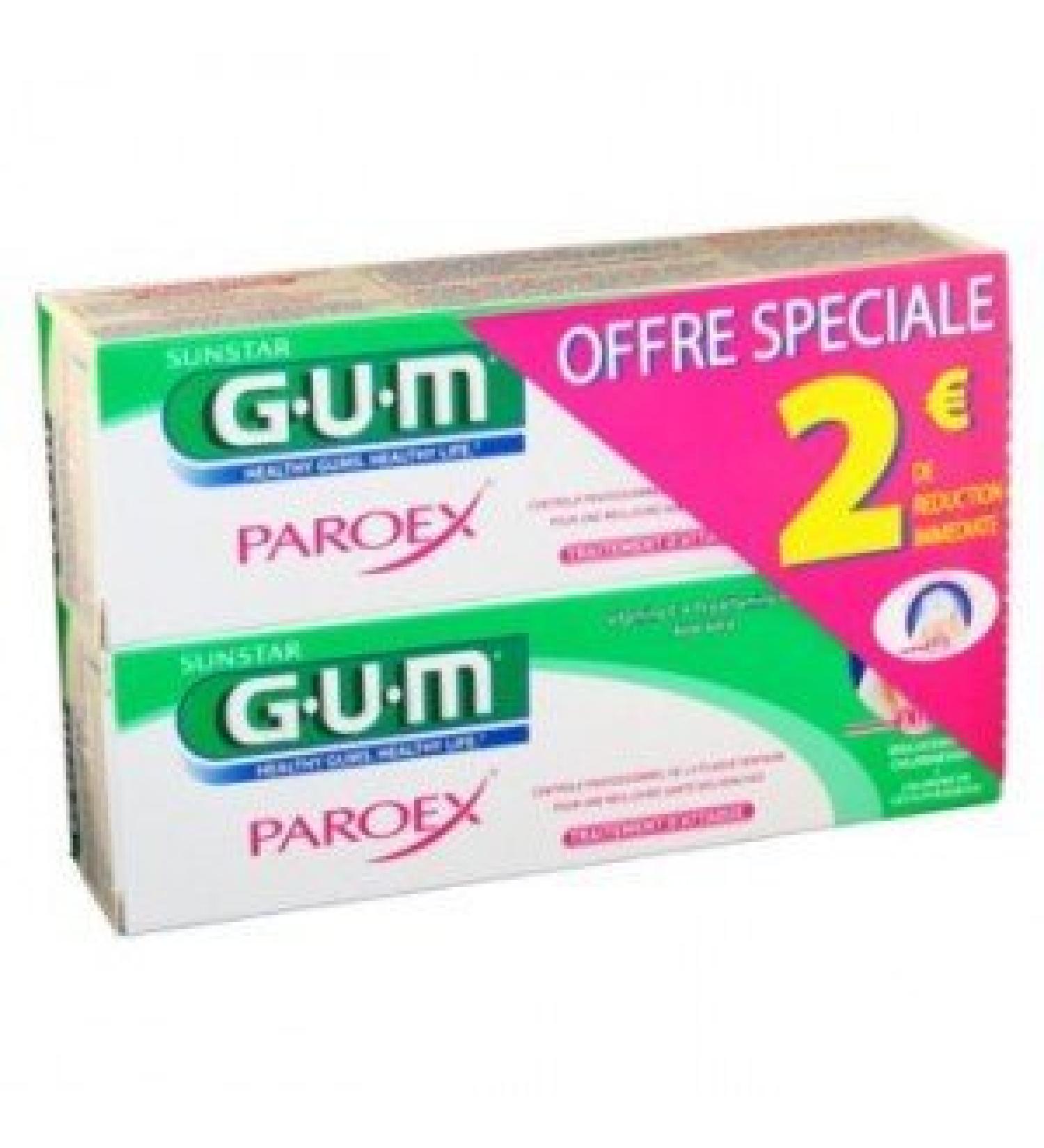 GUM Paroex Toothpaste Gel 2 x 75ml by Gum