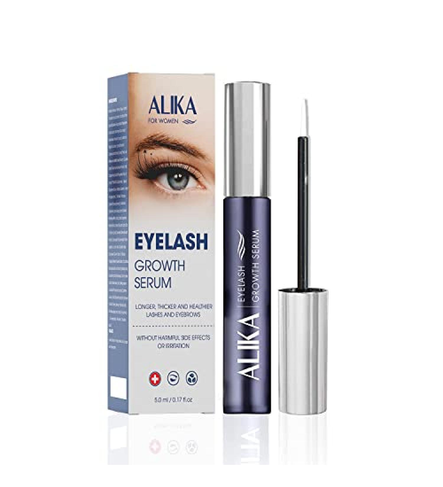 ALIKA Natural Cruelty-Free Lash Growth Serum | Lengthen & Thicken Eyelashes Fast | Safe & Effective with Rydensyl & Peptides | 5ML - Buy Online on GoSupps.com