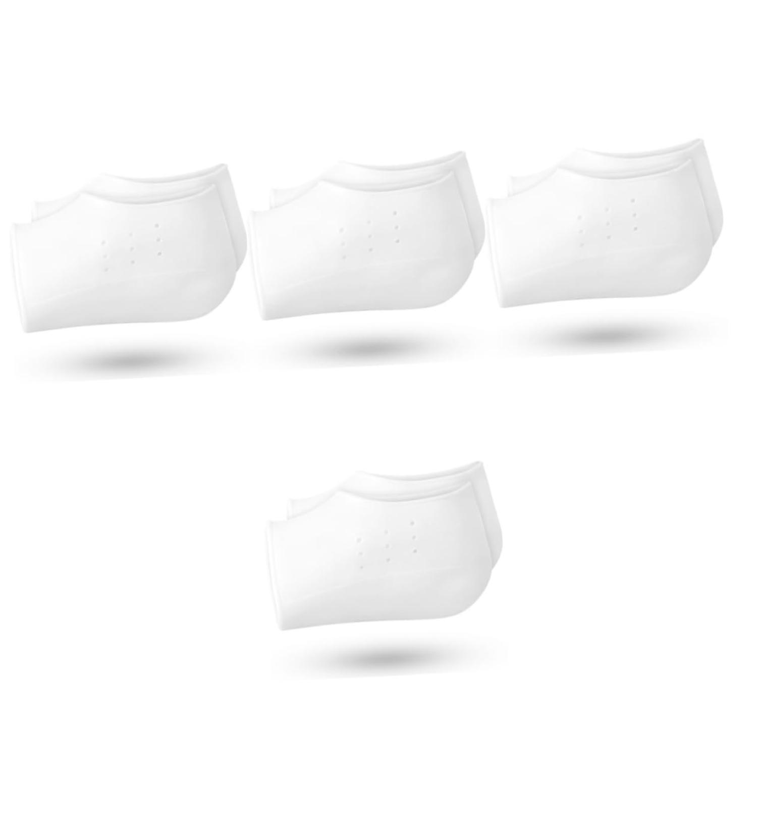 FOMIYES Height Increasing Insole Sock Pads - Silicone Heel Protectors for Men & Women | Non-Slip Silicone Heel Sleeves | White Half Shoe Inserts - Buy Online on GoSupps.com