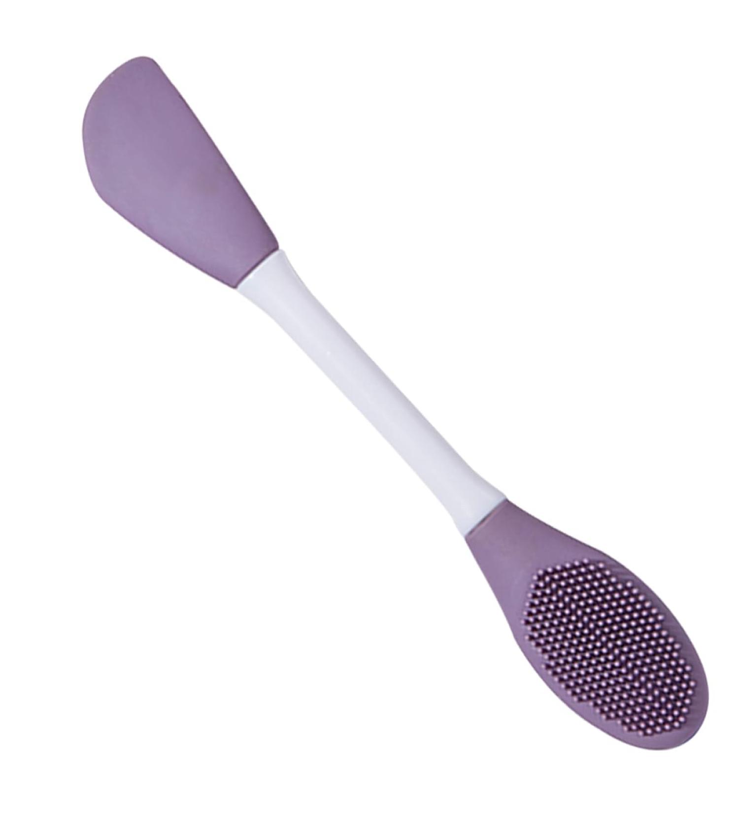 HAPINARY Applicator Brush Mud Applicator Applicator Silicone Brush Facial Clay Brush Silicone Cleansing Brush Scrubber Exfoliator Scrubbers Cleasing Milk Double Head Plastic - Buy Online on GoSupps.com