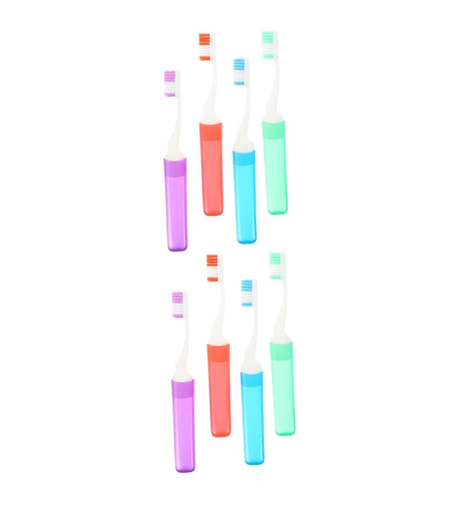 Minkissy 8 Pack Soft Manual Toothbrush Set - Organic Travel Toothbrushes for Household & Maternity Care - Buy Online on GoSupps.com