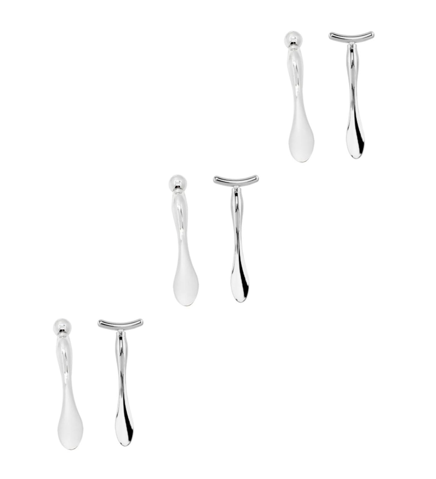 Healeved Lot De 3 ensembles 1 cuill re Maquillage En M tal 2 cuill res Cr me Pour Le Visage 3 pi ces argentx3pcs 1 unit (Lot de 1) - Buy Online on GoSupps.com