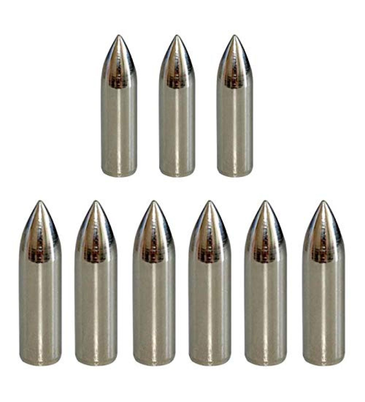 JJZS 12 Pack 100 Grain Glue-On Field Points for Target Aluminum and Wood Arrows - Buy Online on GoSupps.com