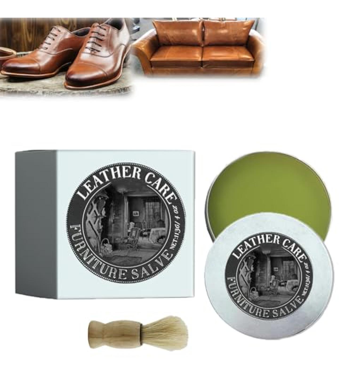 Bourbon Vanilla Furniture Salve Furniture Salve and Brush Furniture Salve and Brush Salve for Furniture Suitable for Furniture Restoration and Protection (Large) - Buy Online on GoSupps.com