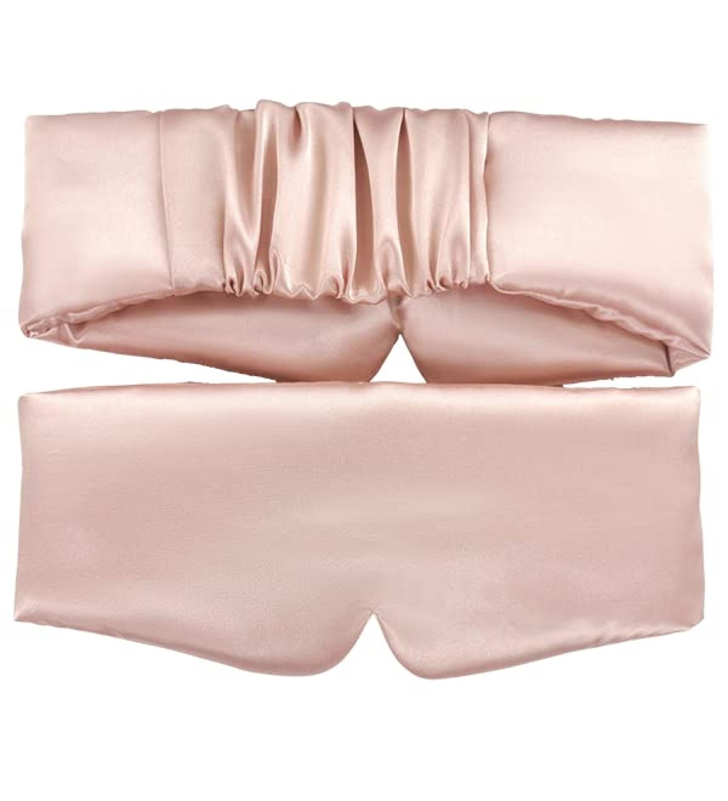 Moonslide Silky Pink Sleep Eye Mask | Full Cover, Elastic Adjustment, Noise Reduction | Soft & Lightweight - Buy Online on GoSupps.com
