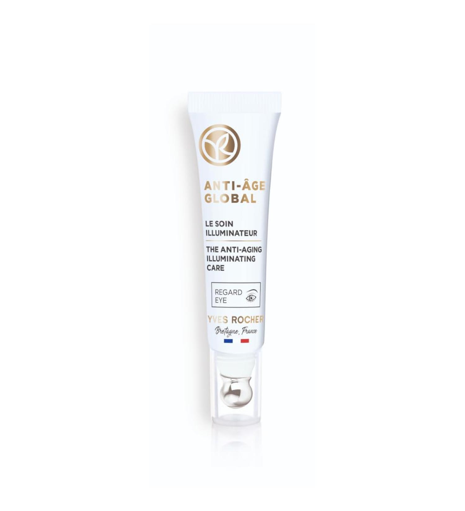 Yves Rocher ANTI-AGE GLOBAL Radiance Care Eyes Gel - Moisturizing Eye Care Reduces Wrinkles 15ml - Buy Online Internationally - Buy Online on GoSupps.com