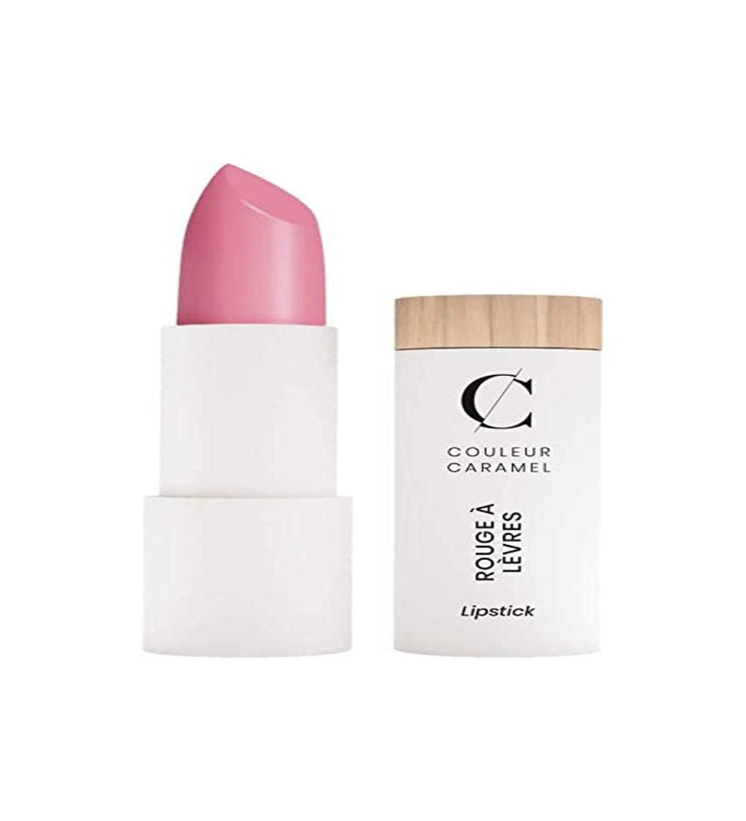 Couleur Caramel Satin Lipstick No. 221 - Medium Pink Organic