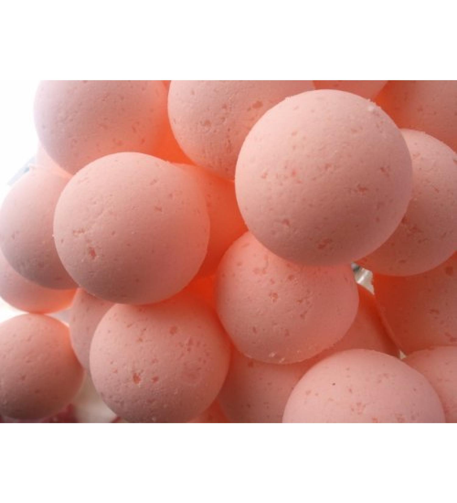 Spa Pure Ginger Peach Bath Bomb: USA Made with Shea Butter  Ultra Moisturizing  Great for Dry Skin (14 Count) Pack of 1