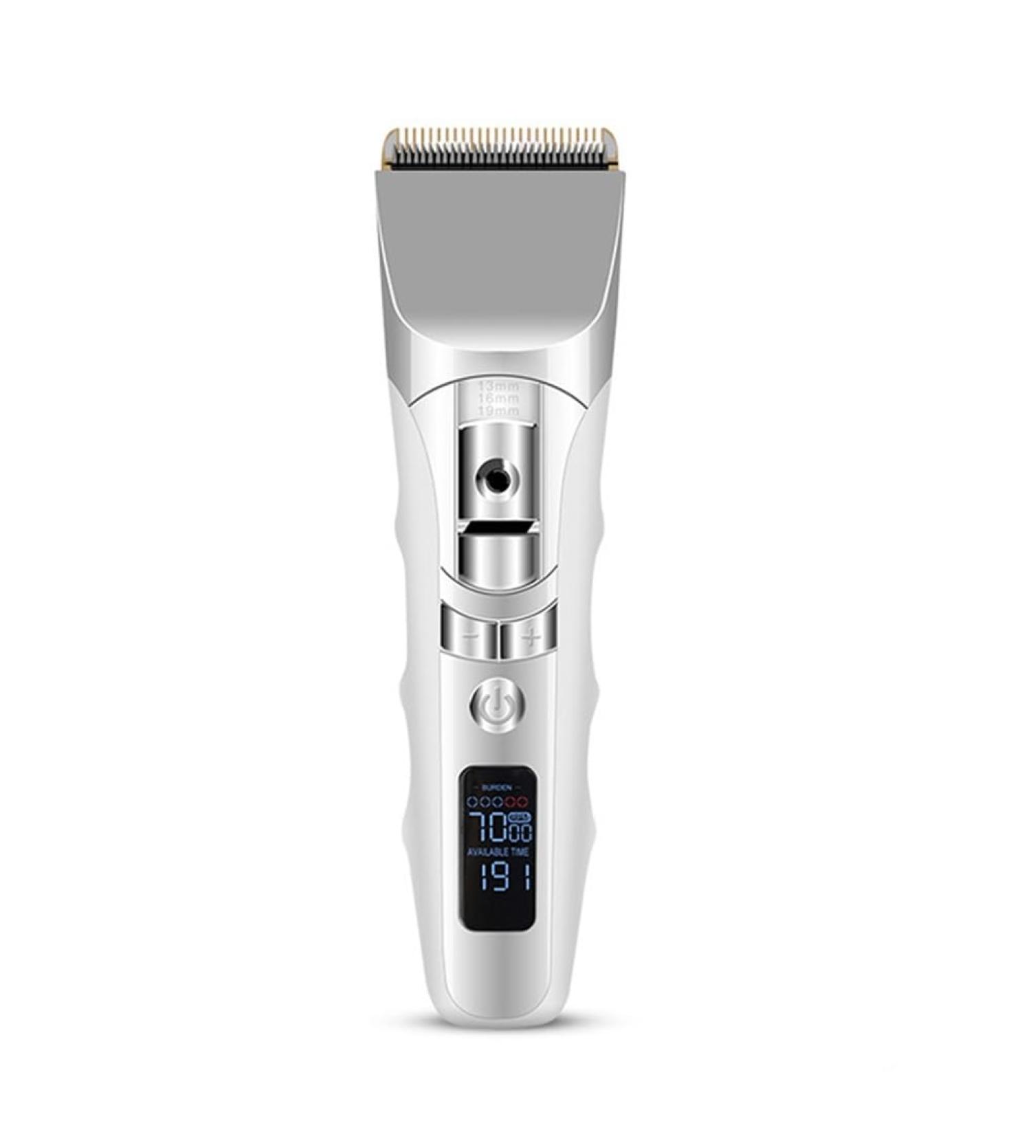 USB Rechargeable Hair Clippers for Men - Electric Beard Trimmer & Hair Cutter with LCD Display - Buy Online on GoSupps.com