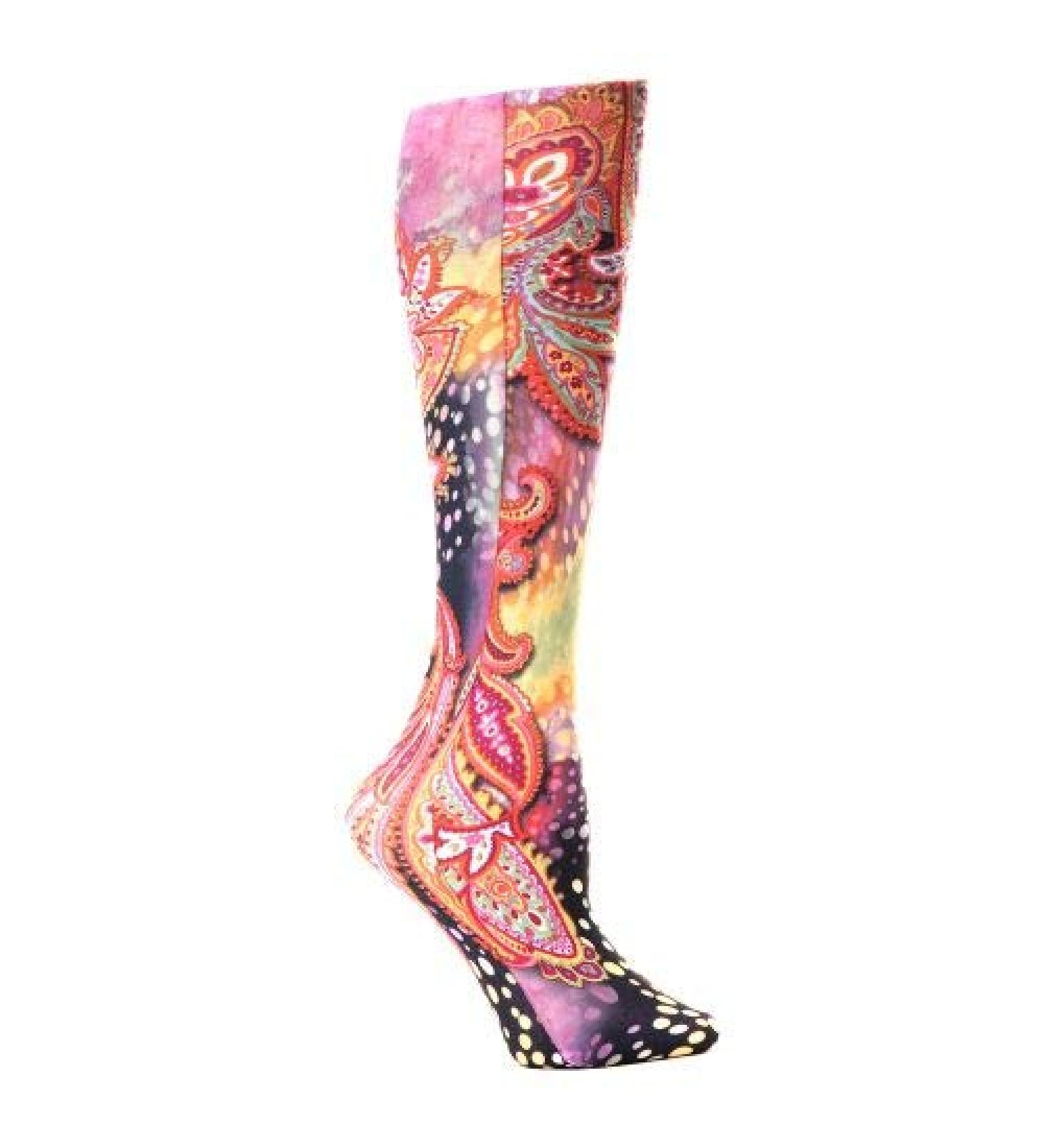 Red Moby Celeste-Stein-CMPSQ-3-1850 Womens 20-30 mmHg Compression Sock - Queen - Multi GOGO