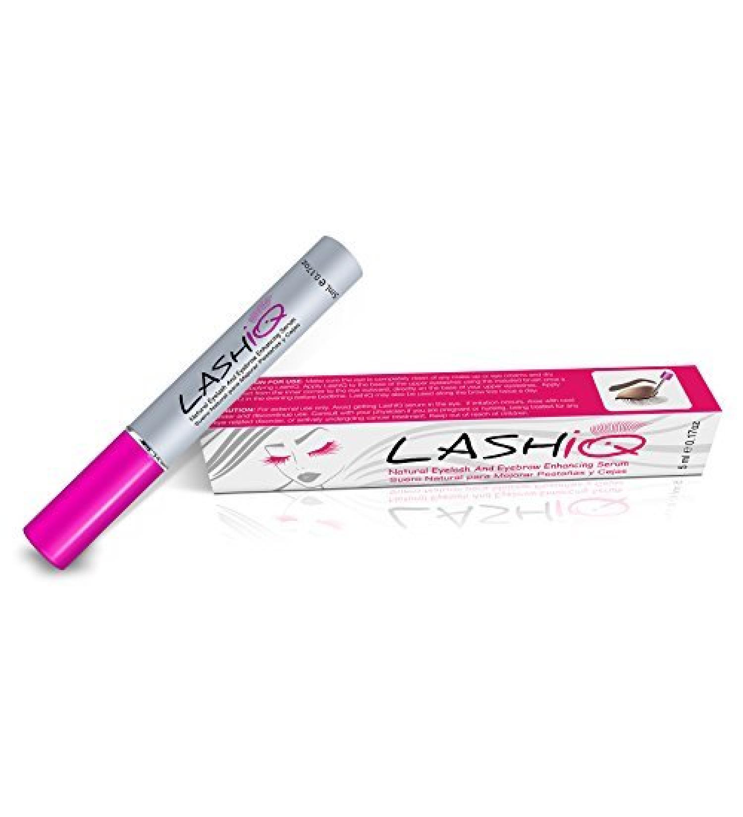 Eyelash Growth Serum (5 ml) Natural Lash & Eyebrow Enhancing Product With Octatein Complex Biotin Hyaluronic Acid Tea Extract Vitamin and More- lashiq