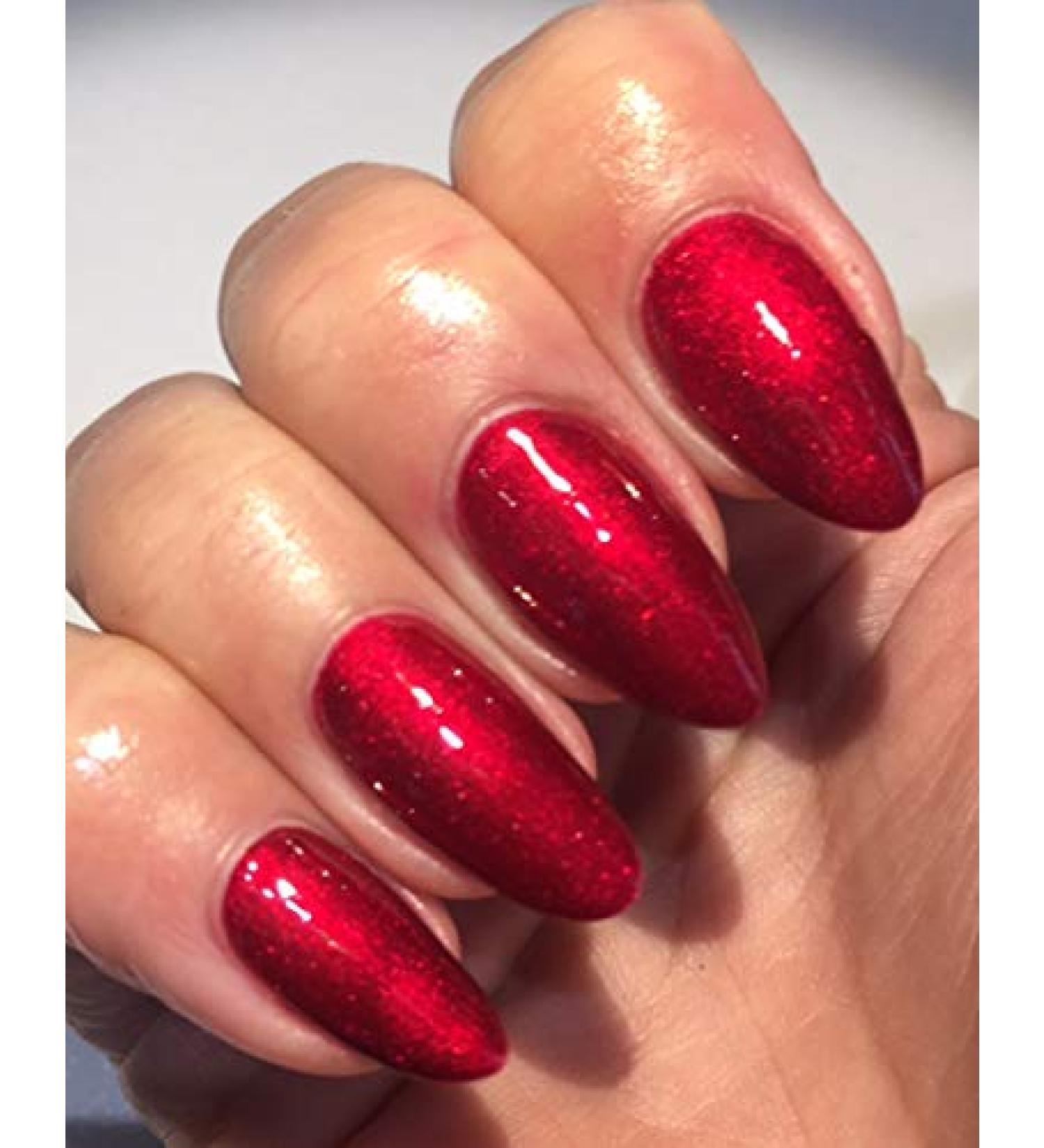 Bluesky Chistmas Party Red Collection Choose your Gel Glitter or Sparkle Nail Gel Polish UV LED Soak Off 10ml (Punk)