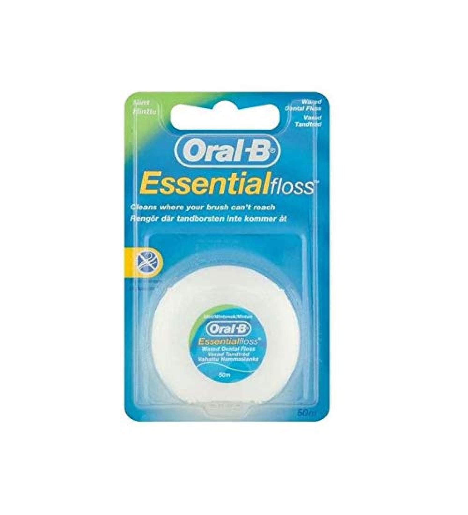Oral-B 6-Pack Waxed Dental Floss Mint Flavor 50 Meters