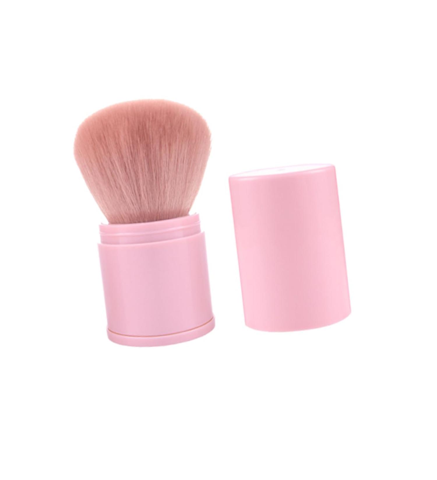 Beavorty Portable Powder Brush powder cream brush face Buffing brush Loose Powder Makeup Blush Brush Cosmetic Buffing Retractable concealer Miss stippling neck 8.3x3.3cm Pink - Buy Online on GoSupps.com