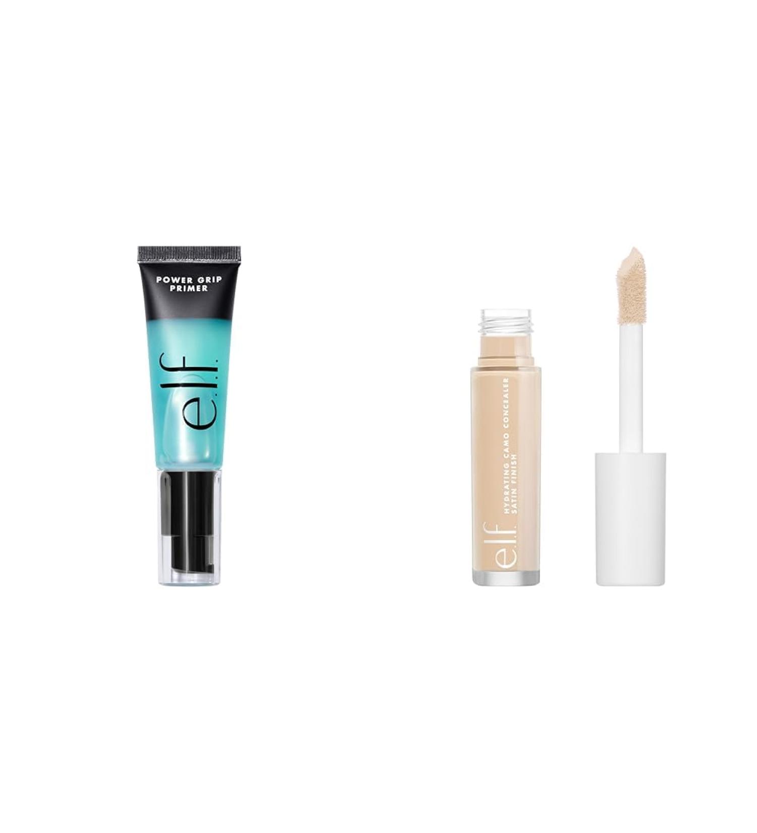 e.l.f. Cosmetics Power Grip Primer Gel-Based & Hydrating Face Primer & Hydrating Camo Concealer Satin Finish Conceals Corrects & Highlights Light Ivory - Buy Online on GoSupps.com