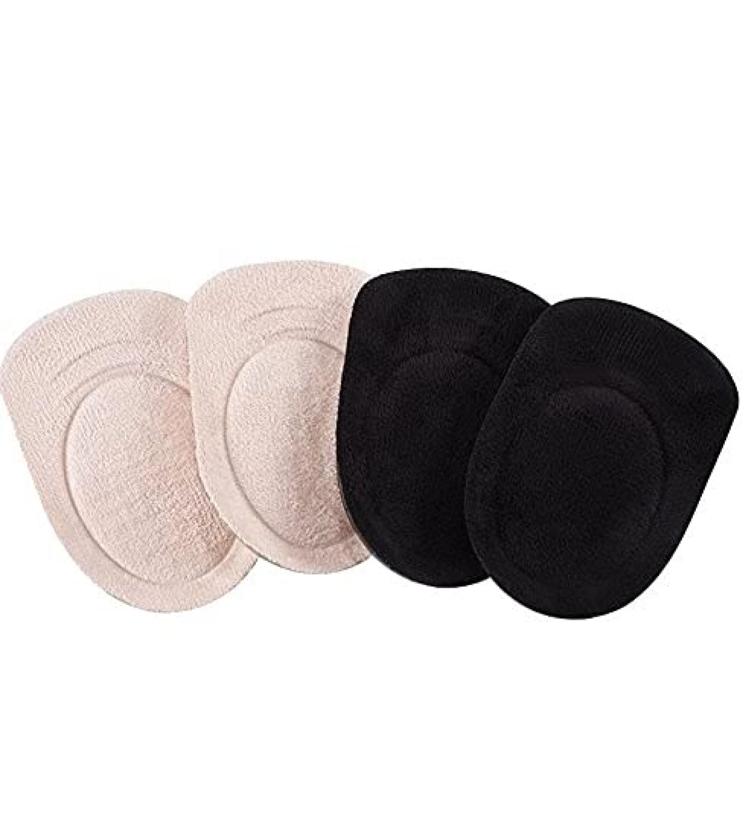 Doact Gel Heel Pillows - Heel Cushion for Spur Relief | 4 Pack Gel Inserts | Small Black Heel Support - Buy Online on GoSupps.com