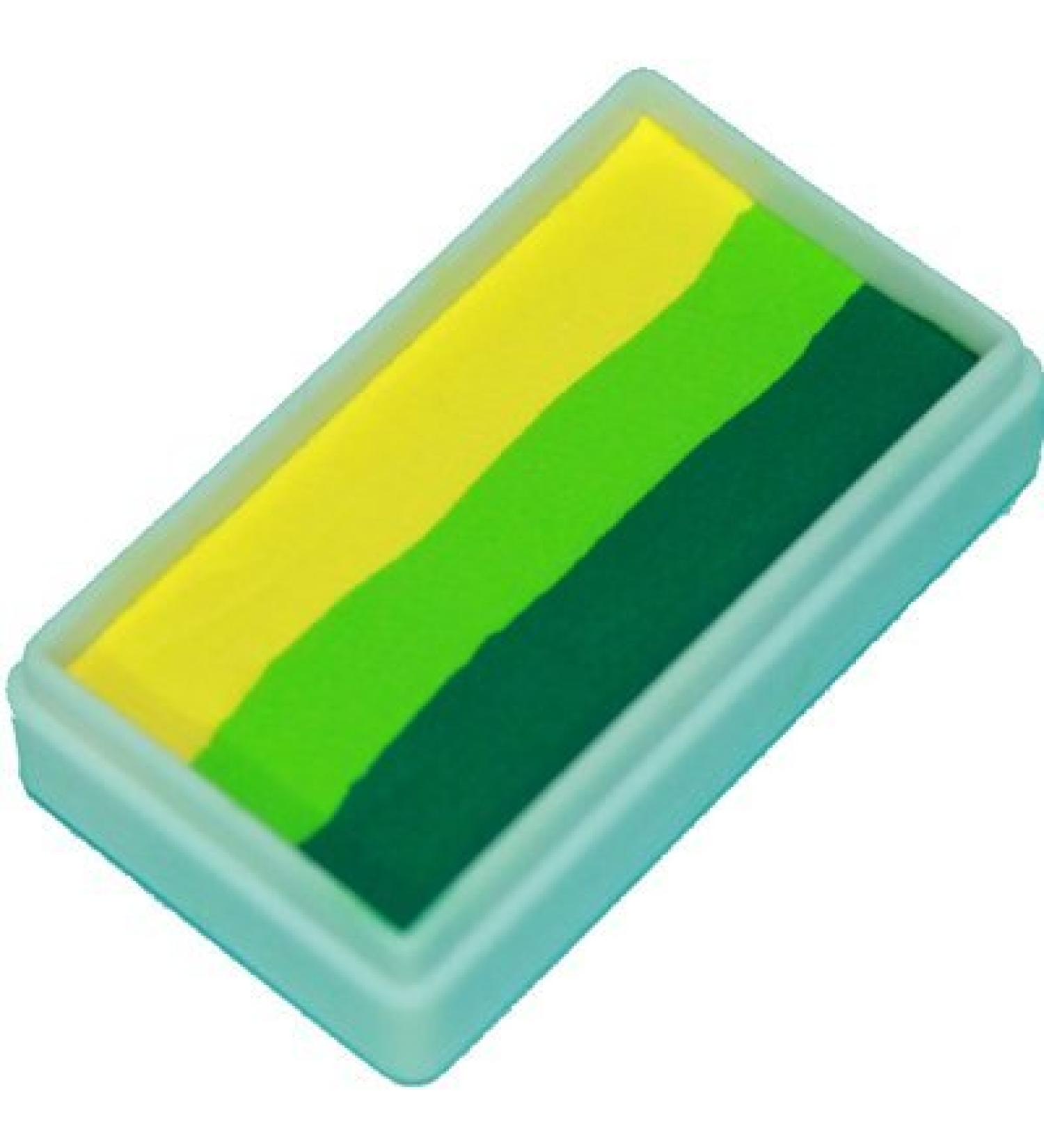 TAG Face Paint 1-Stroke Split Cake - Leaf Yellow (30g) by TAG Body Art Leaf Yellow