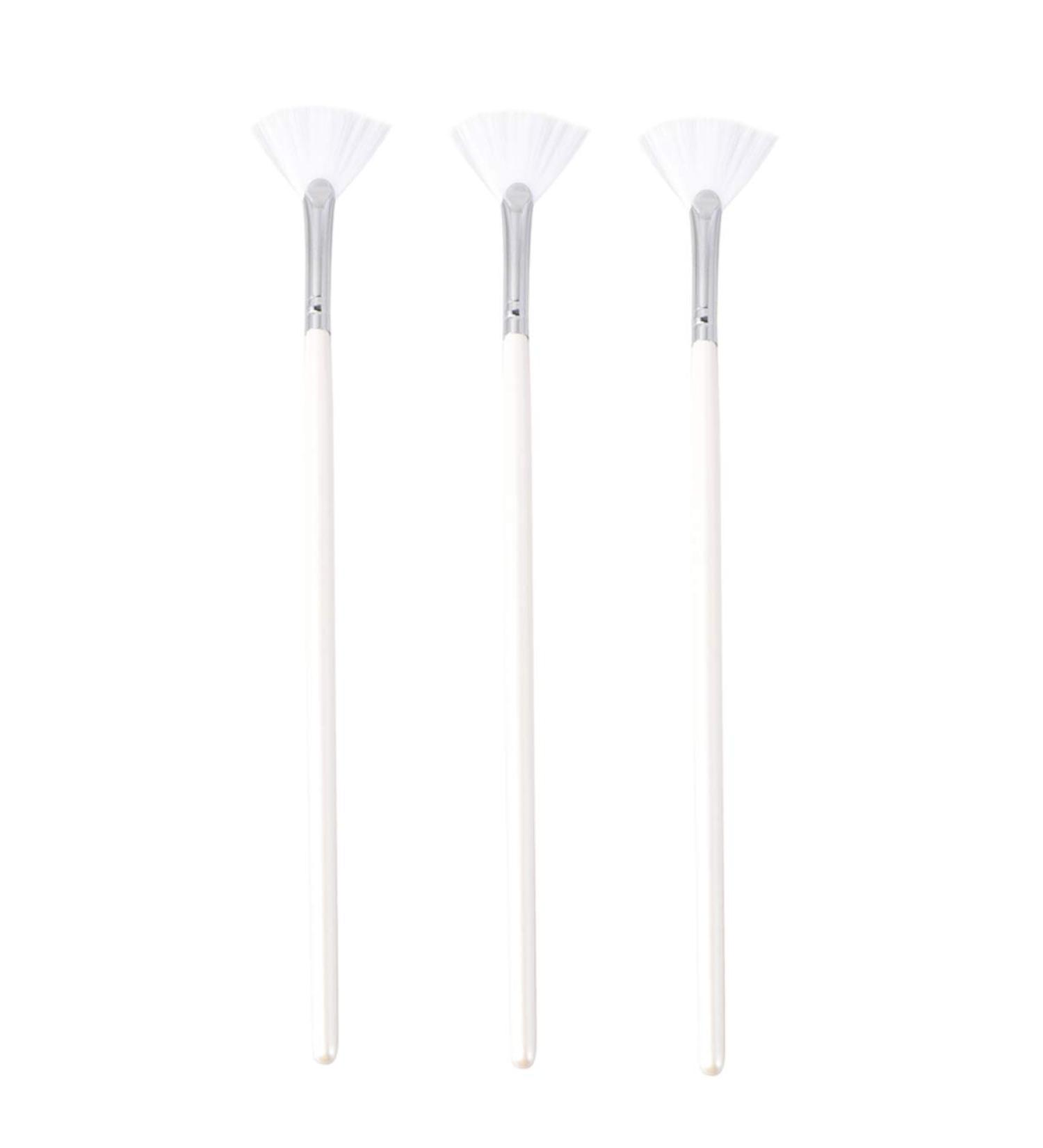Solustre 3-Piece Chemical Peeling Tool Set | DIY Brush Applicator for Facial Treatments - Fan & Cream Brushes | Premium Cosmetic Tools for Mud & Dirt Removal - Buy Online on GoSupps.com