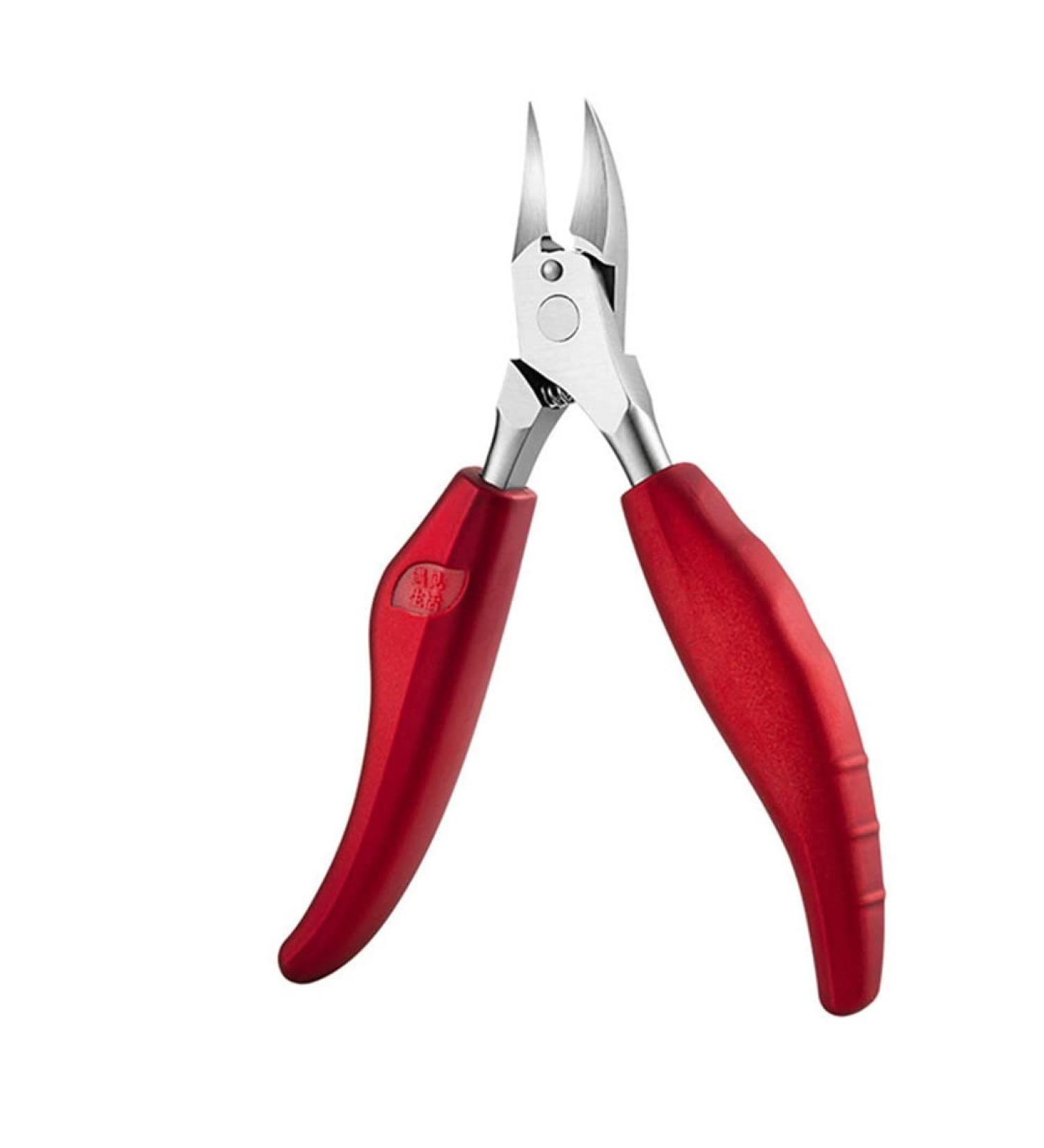 1Pc Toe Nail Clippers Nail Correction Thick Nails Ingrown Toenails Nippers Cutters Dead Skin Dirt Remover Pedicure Care Tool Type3 Red