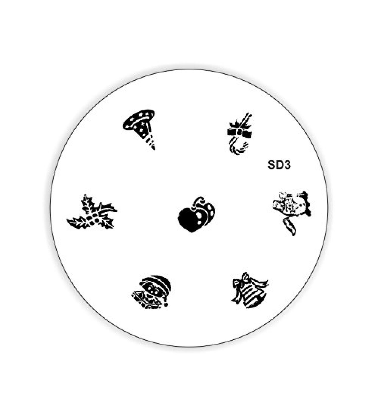 Stamping stencil XMAS SD3 - Christmas