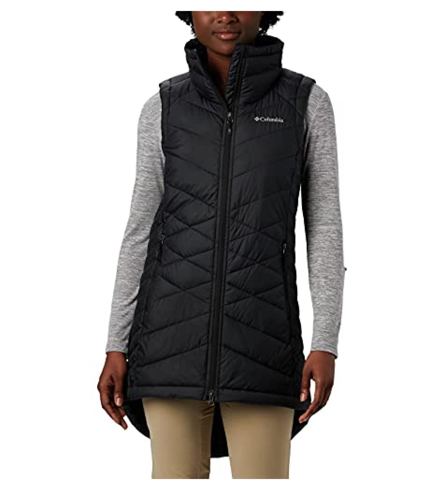 Columbia Women's Heavenly Long Vest Black - Medium - Buy Online on GoSupps.com
