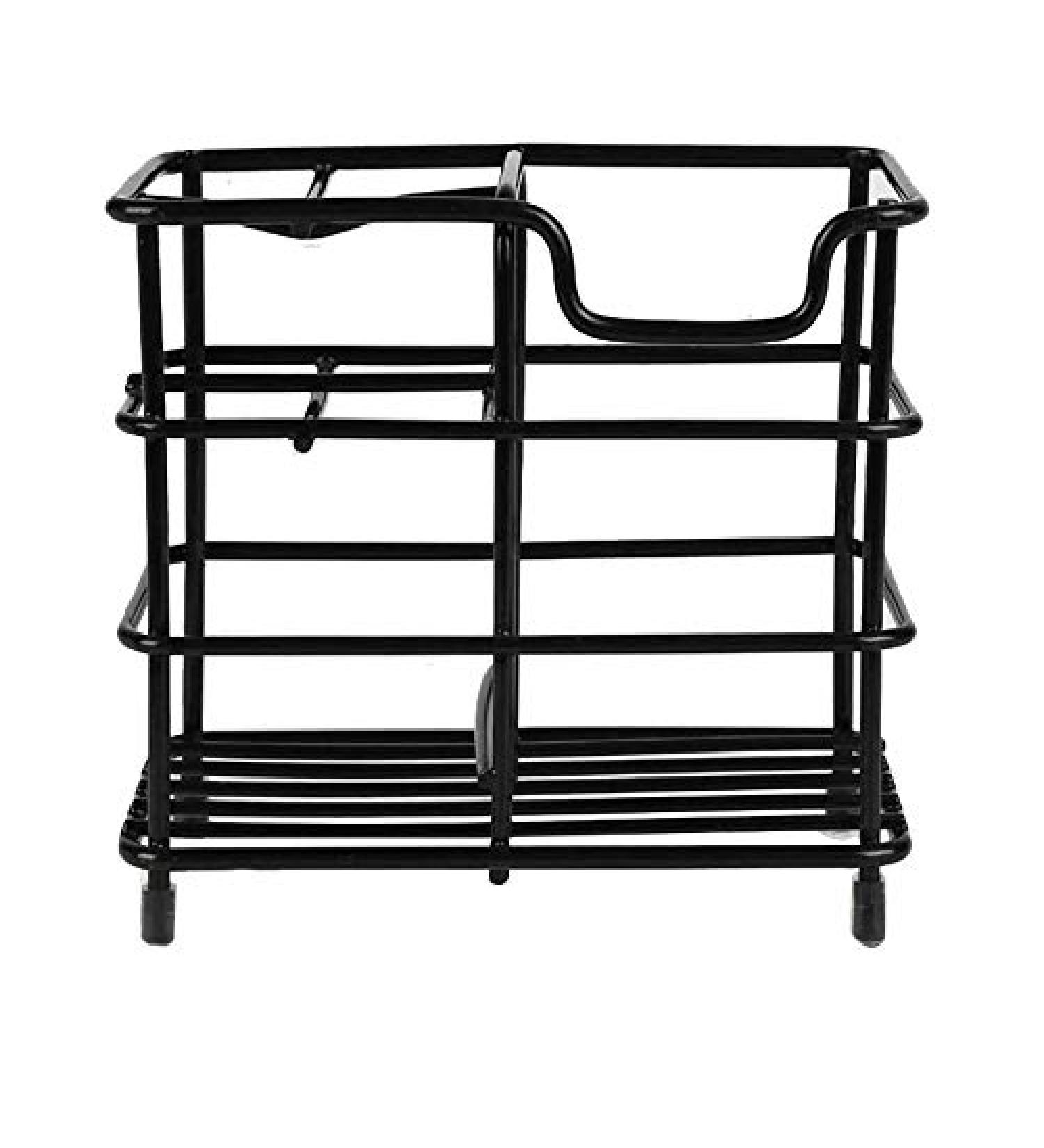 Zpoicaegn Stainless Steel Toothbrush Holder - Multifunctional Electric Toothbrush & Toothpaste Stand in Black | International Shipping - Buy Online on GoSupps.com