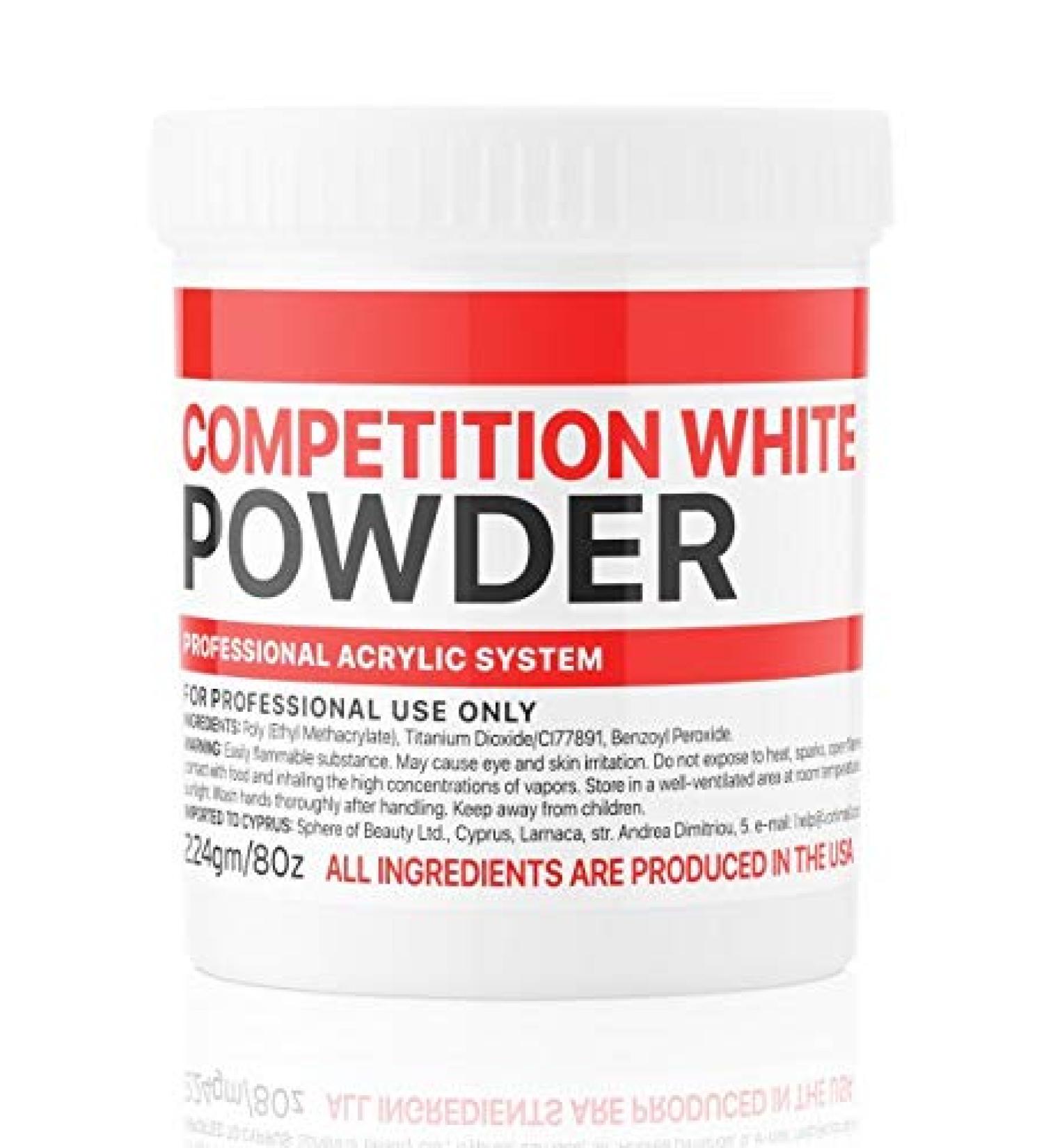 KODI Professional Basic Acrylic Powder Competition White - 224 grams