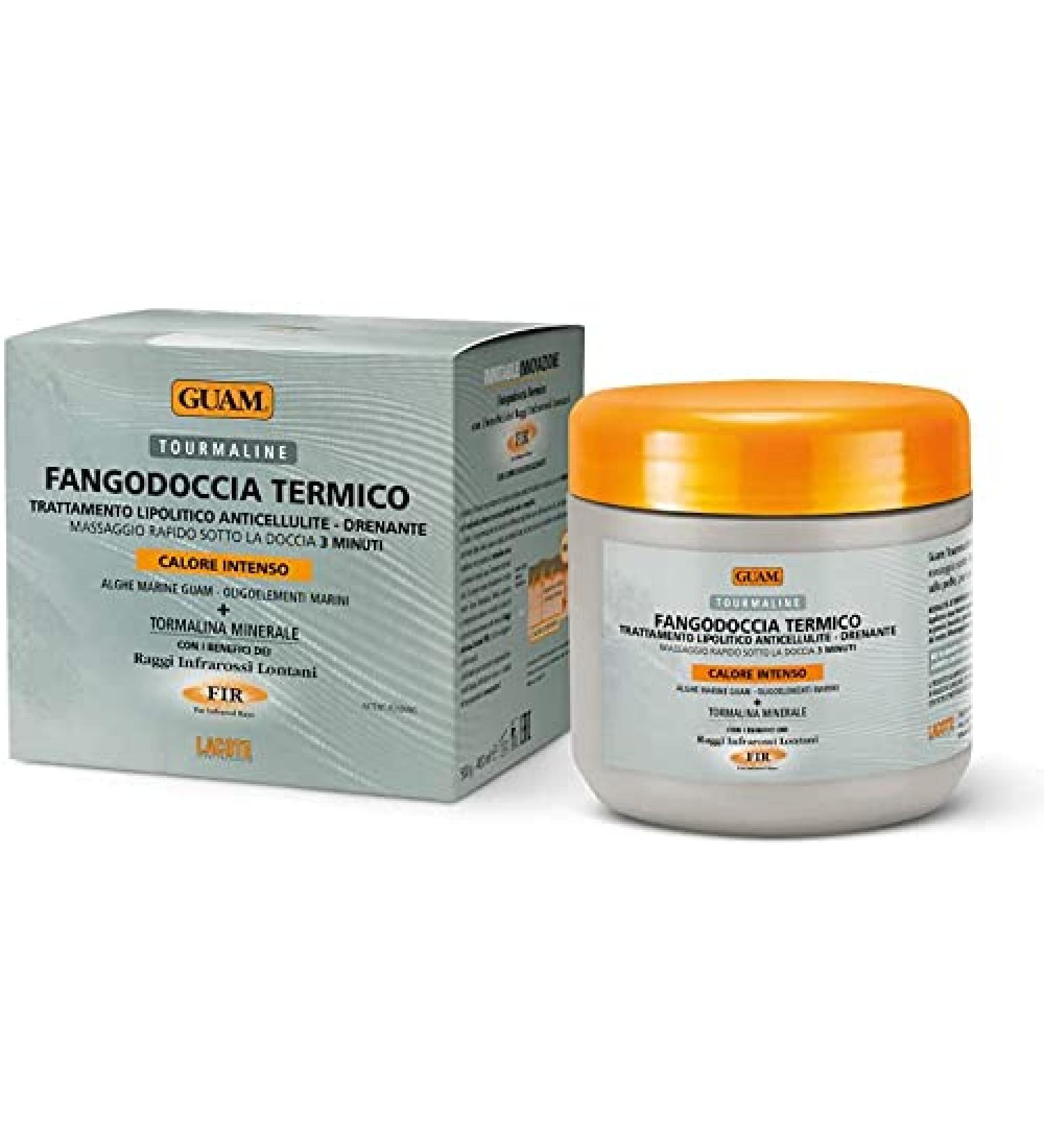 GUAM Seaweed & Tourmaline Thermal Mud | 3-minute Shower Body Mask for Slimming Hot Infrared FIR Anti Cellulite Treatment for Thighs and Legs - Best Cellulite Removal Treatment | By Guam Canada - Buy Online on GoSupps.com