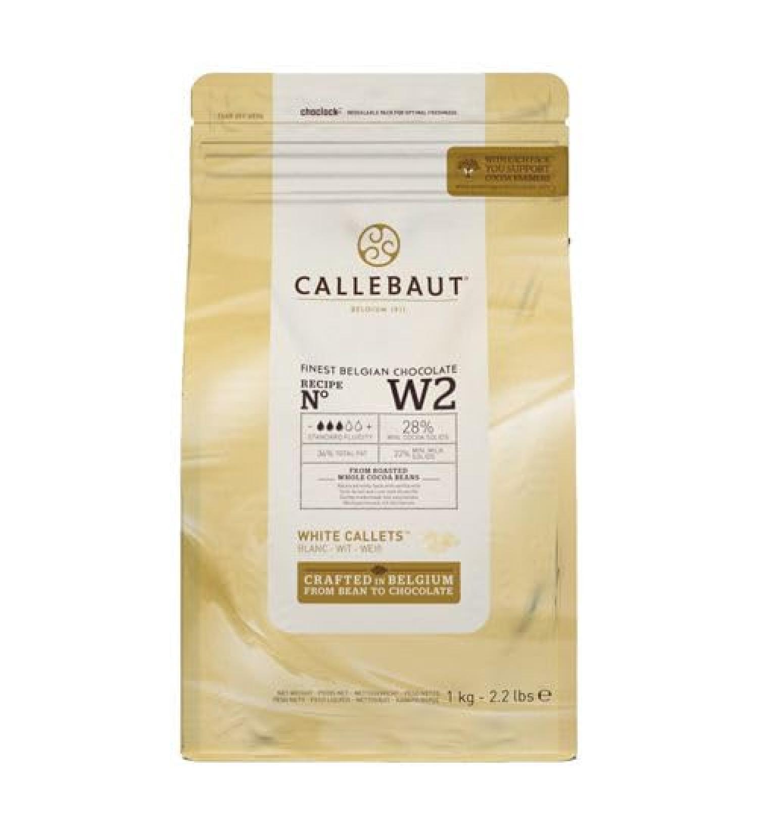 Callebaut Chocolate 1kg (Callebaut White Chocolate Callets 1kg) - Buy Online on GoSupps.com